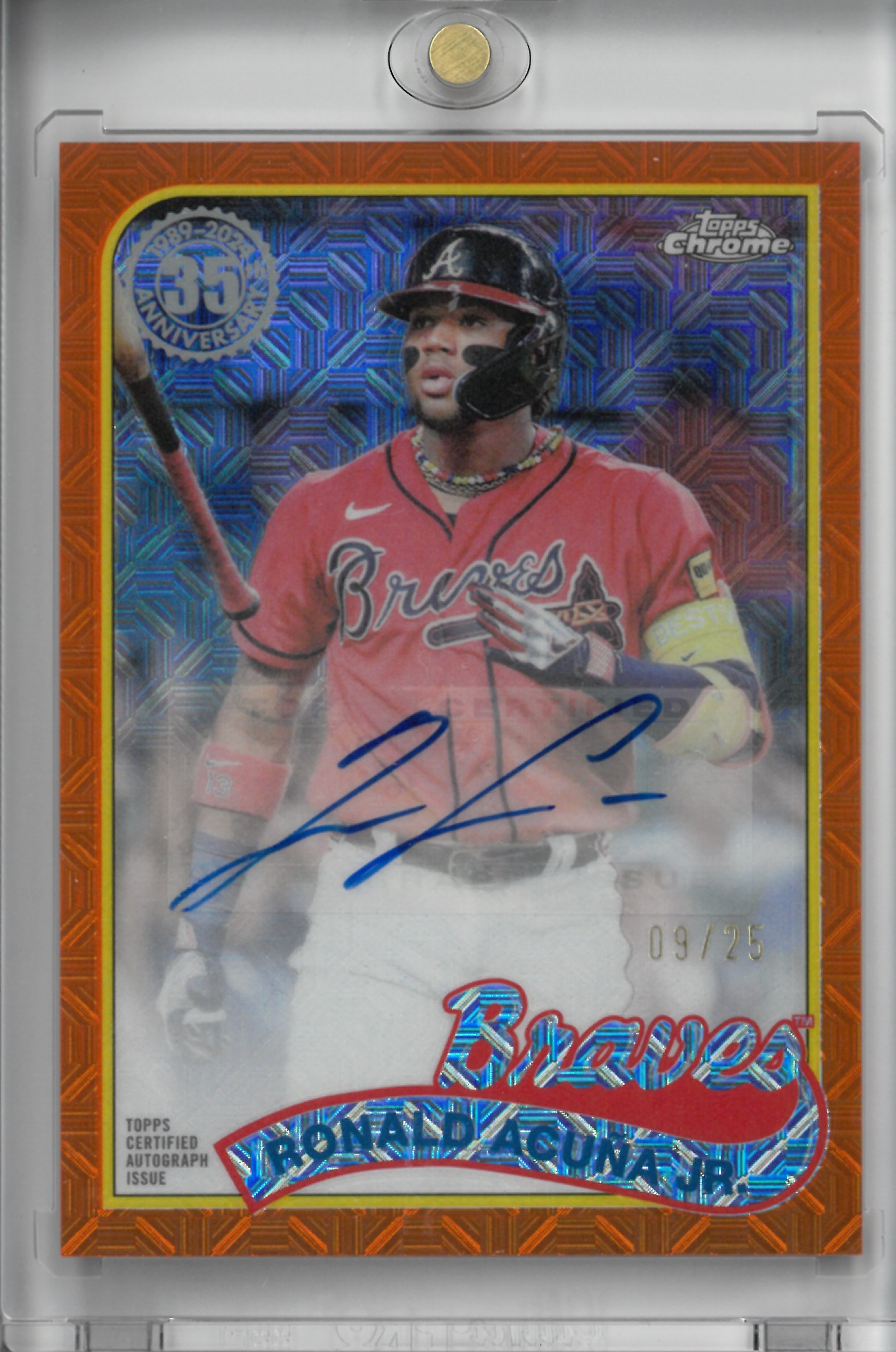 2024 Topps Chrome "Ronald Acuna Jr." Auto【09/25】#2T89C-56(ロナルド・アクーニャ・ジュニア)