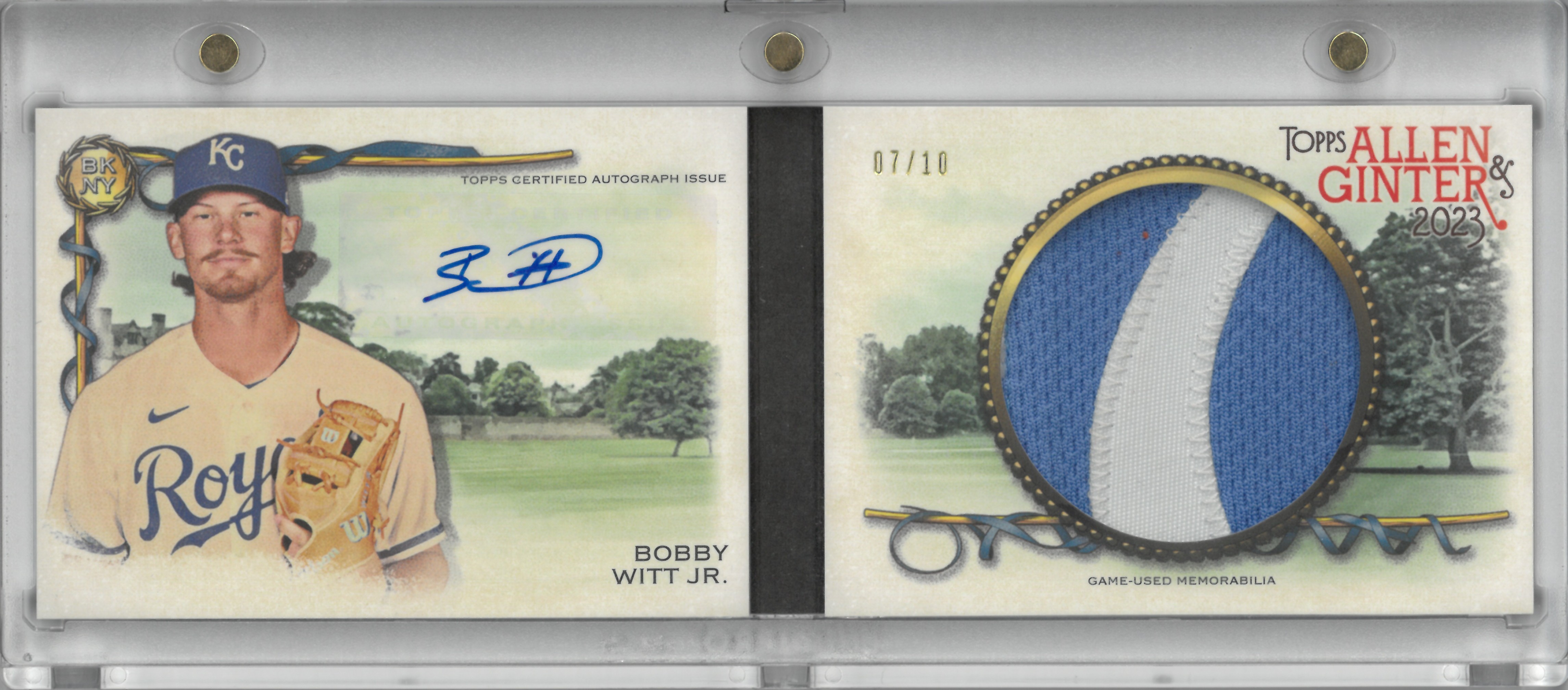 2023 Topps ALLEN&GINTER "Bobby Witt Jr." Relic Auto【07/10】#ARBC-BWJ(ボビー・ウィット・ジュニア)