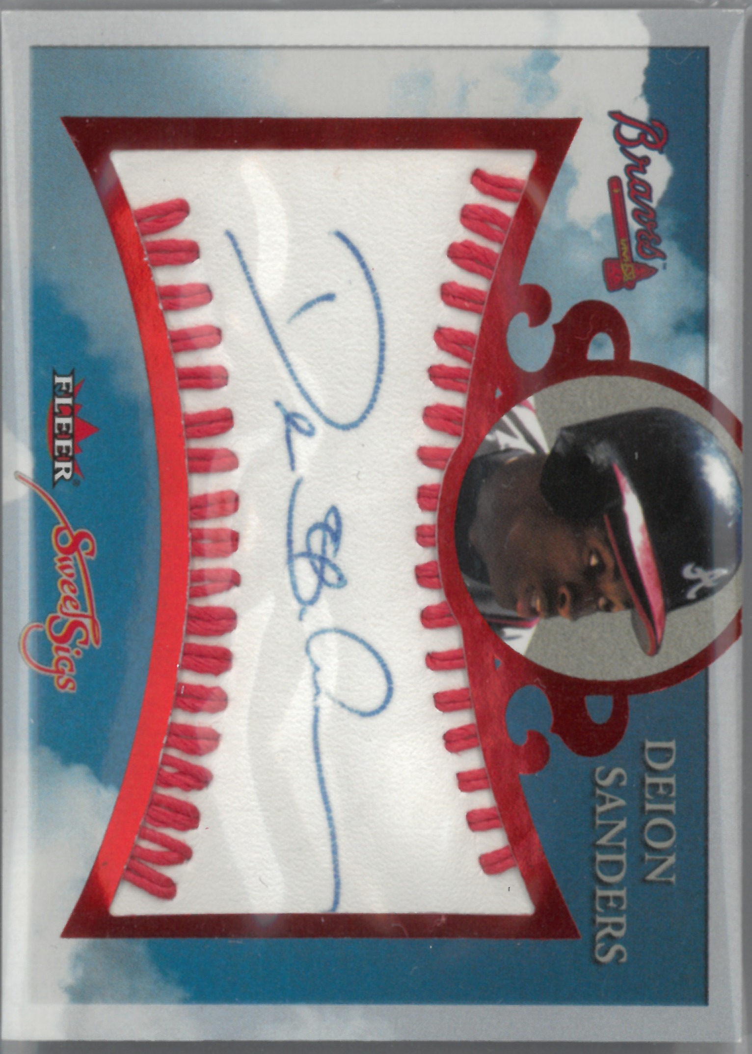 2004 FLEER "Deion Sanders" Relic Auto【29/50】#SG-DS(ディオン・サンダース)