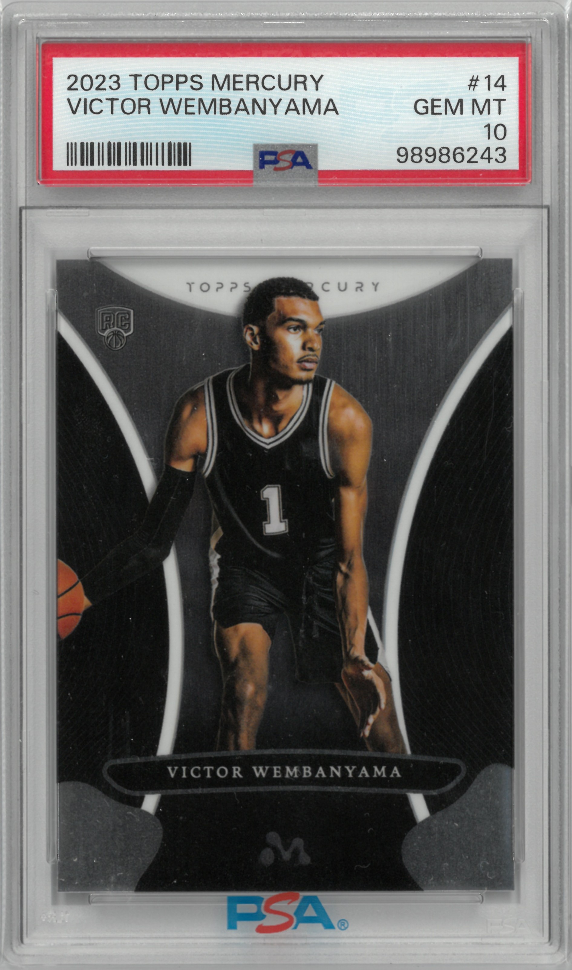 2024 Topps MERCURY "Victor Wembanyama" #14【PSA10】(ビクター・ウェンバンヤマ)