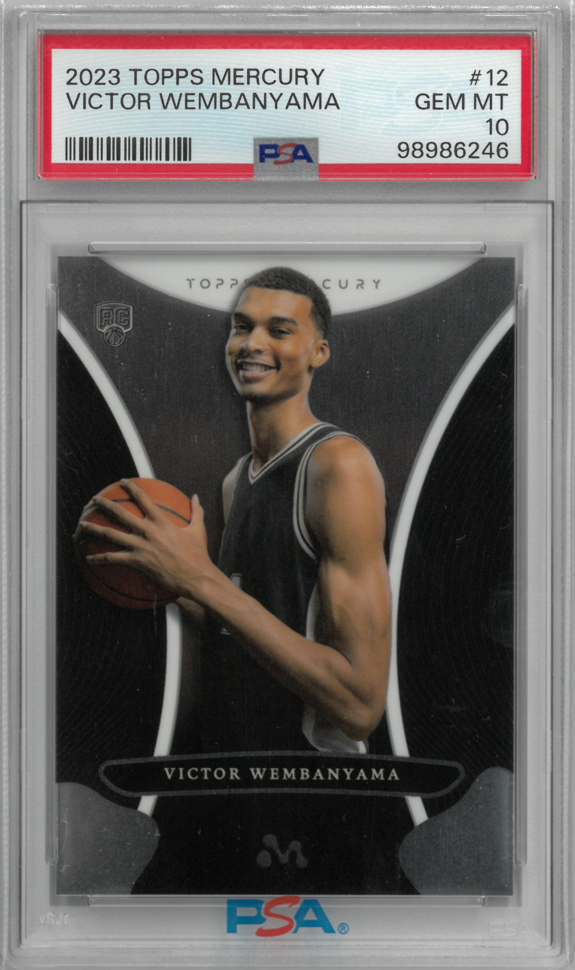 2024 Topps MERCURY "Victor Wembanyama" #12【PSA10】(ビクター・ウェンバンヤマ)