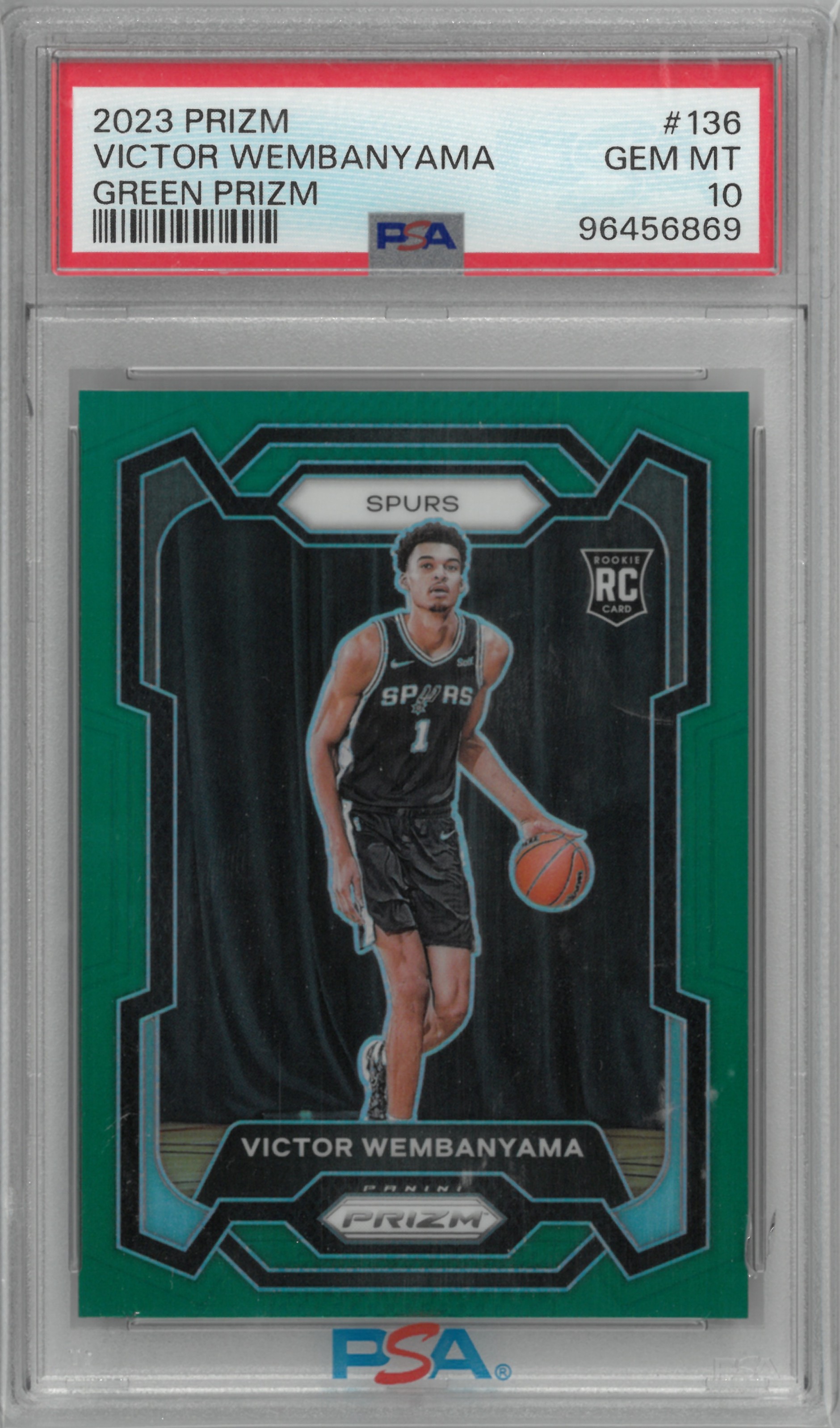 2023-24 PANINI PRIZM "Victor Wembanyama" No.136【PSA10】(ビクター・ウェンバンヤマ)