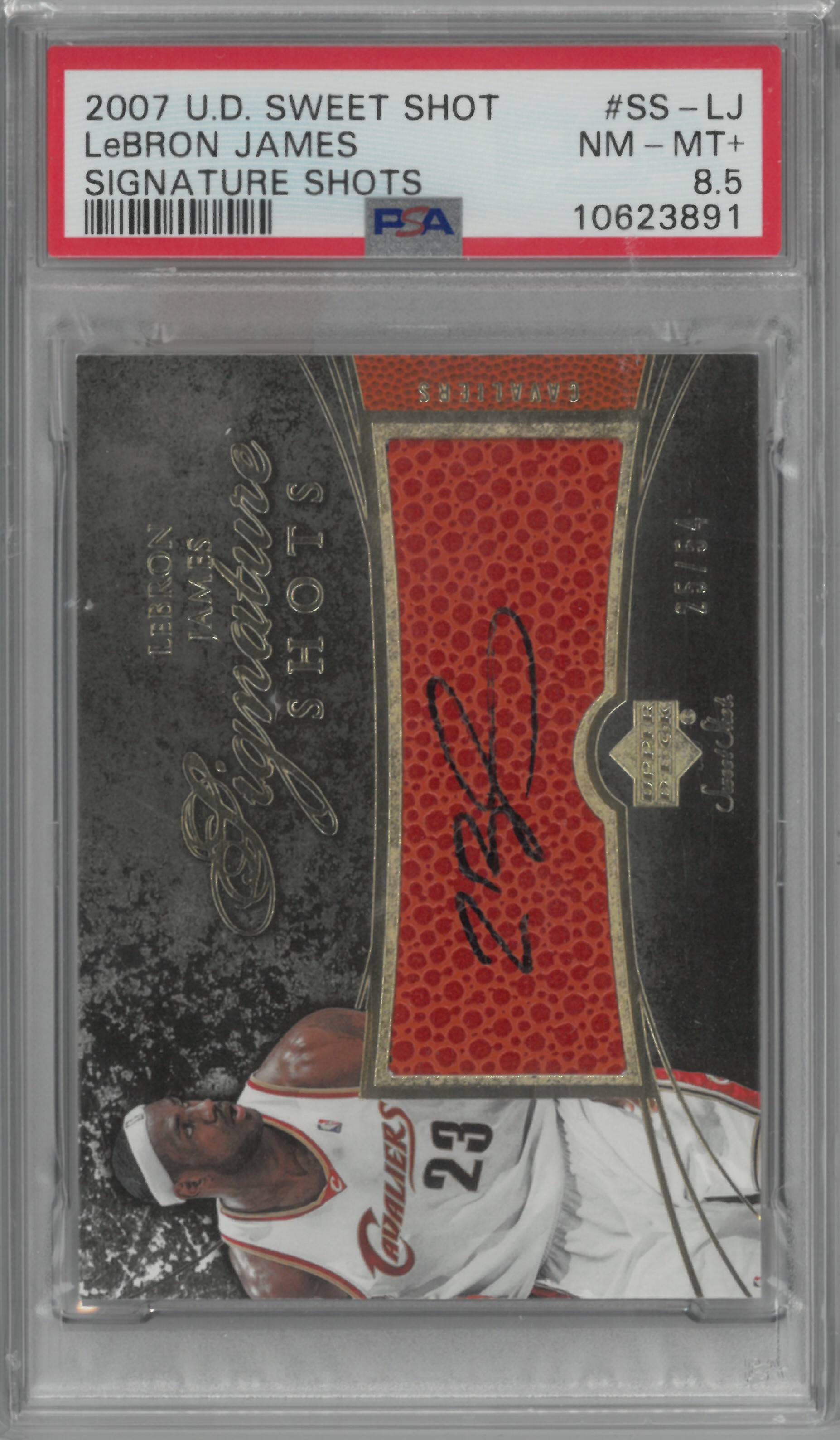 2007 U.D. Sweet Shot Signature Shots "LeBron James" Relic Auto【25/54】#SS-LJ(レブロン・ジェームズ)