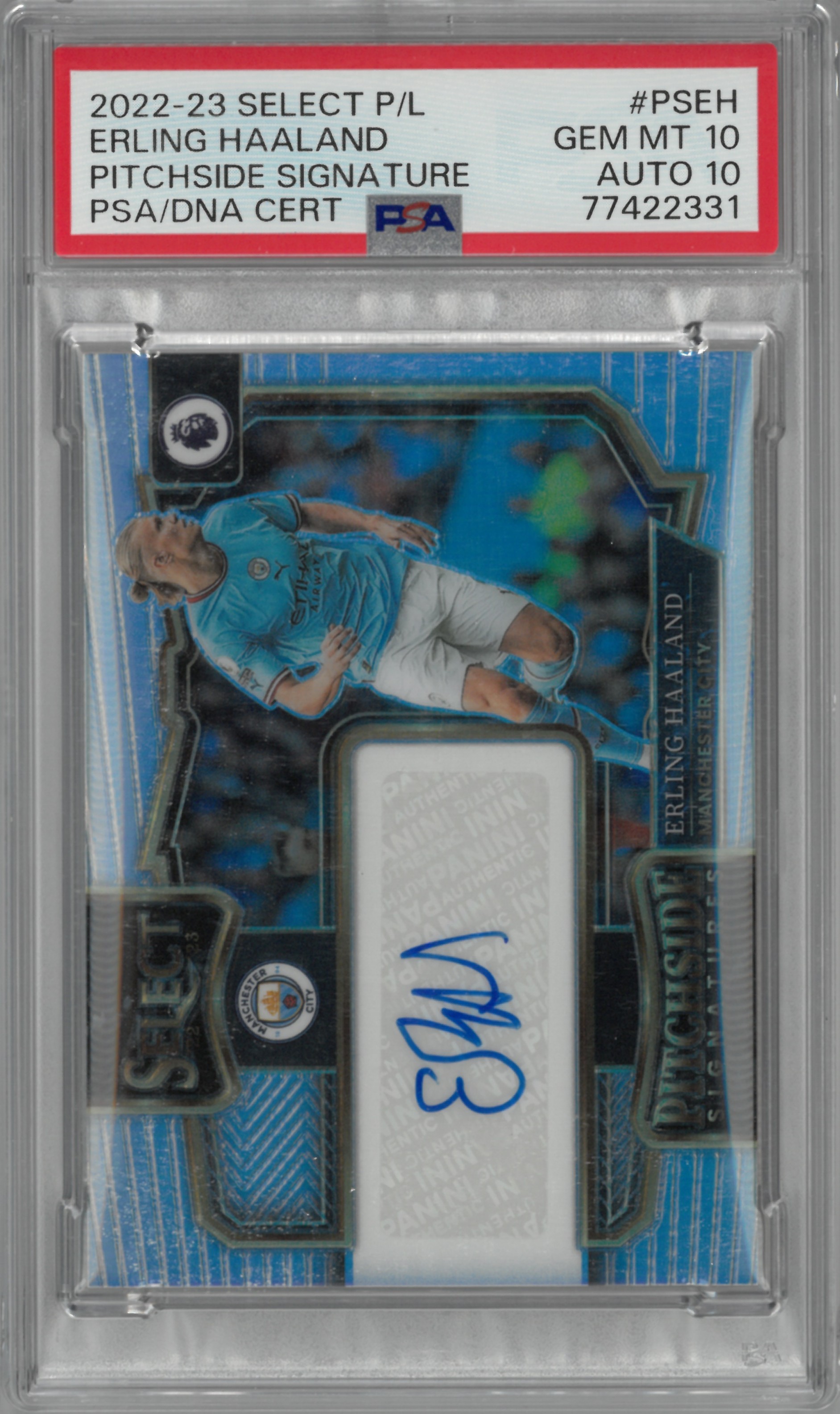 2022-23 PANINI SELECT ”Erling Haaland" Auto【PSA(GEM MT10)(AUTO10)】No.PA-EH(アーリング・ハーランド)