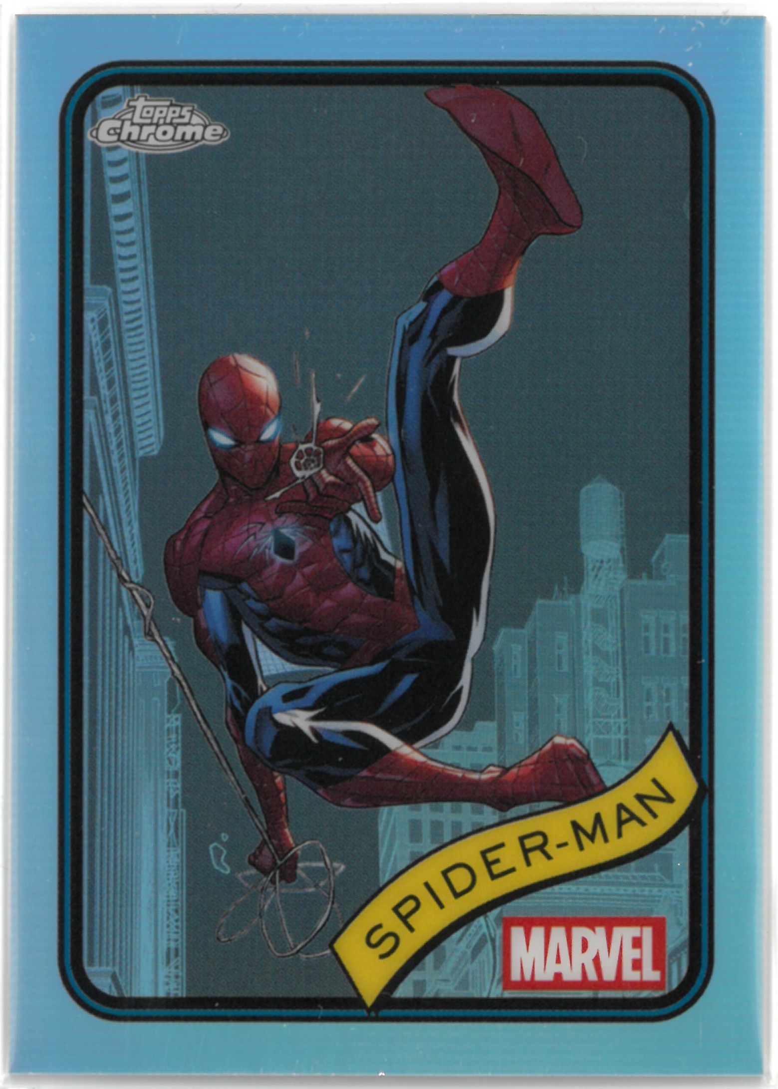 2025 Topps Chrome MARVEL "Spider-Man" REFRACTOR #101(スパイダーマン)