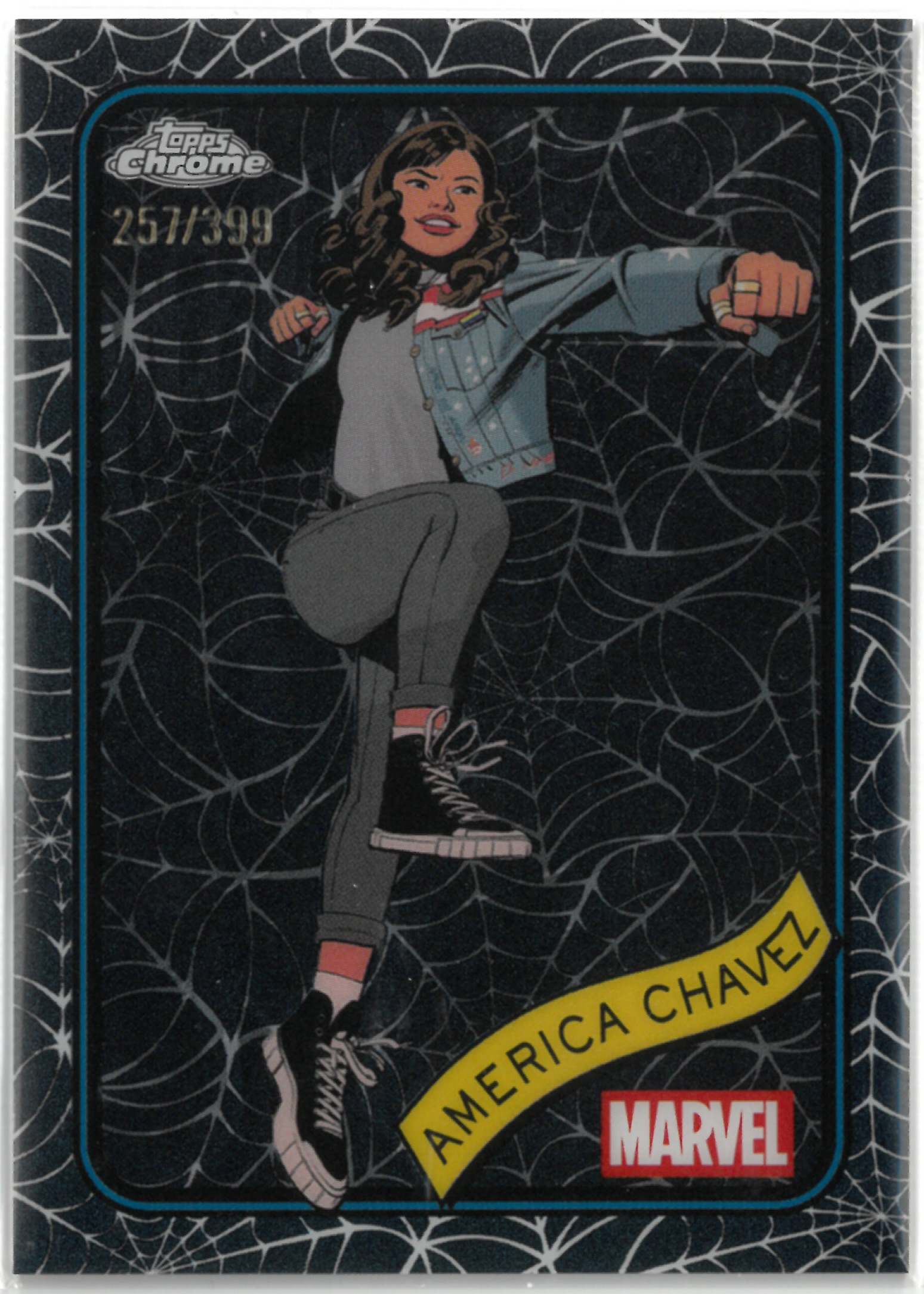 2025 Topps Chrome MARVEL "America Chavez"【257/399】#153(アメリカ・チャベス)