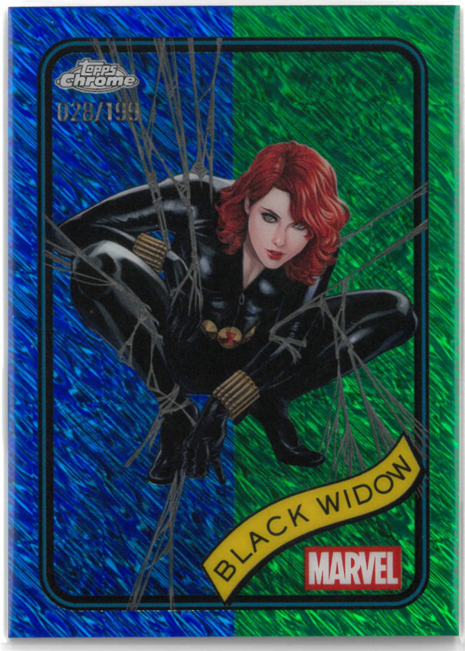 2025 Topps Chrome MARVEL "Black Widow"【028/199】#129(ブラック・ウィドウ)