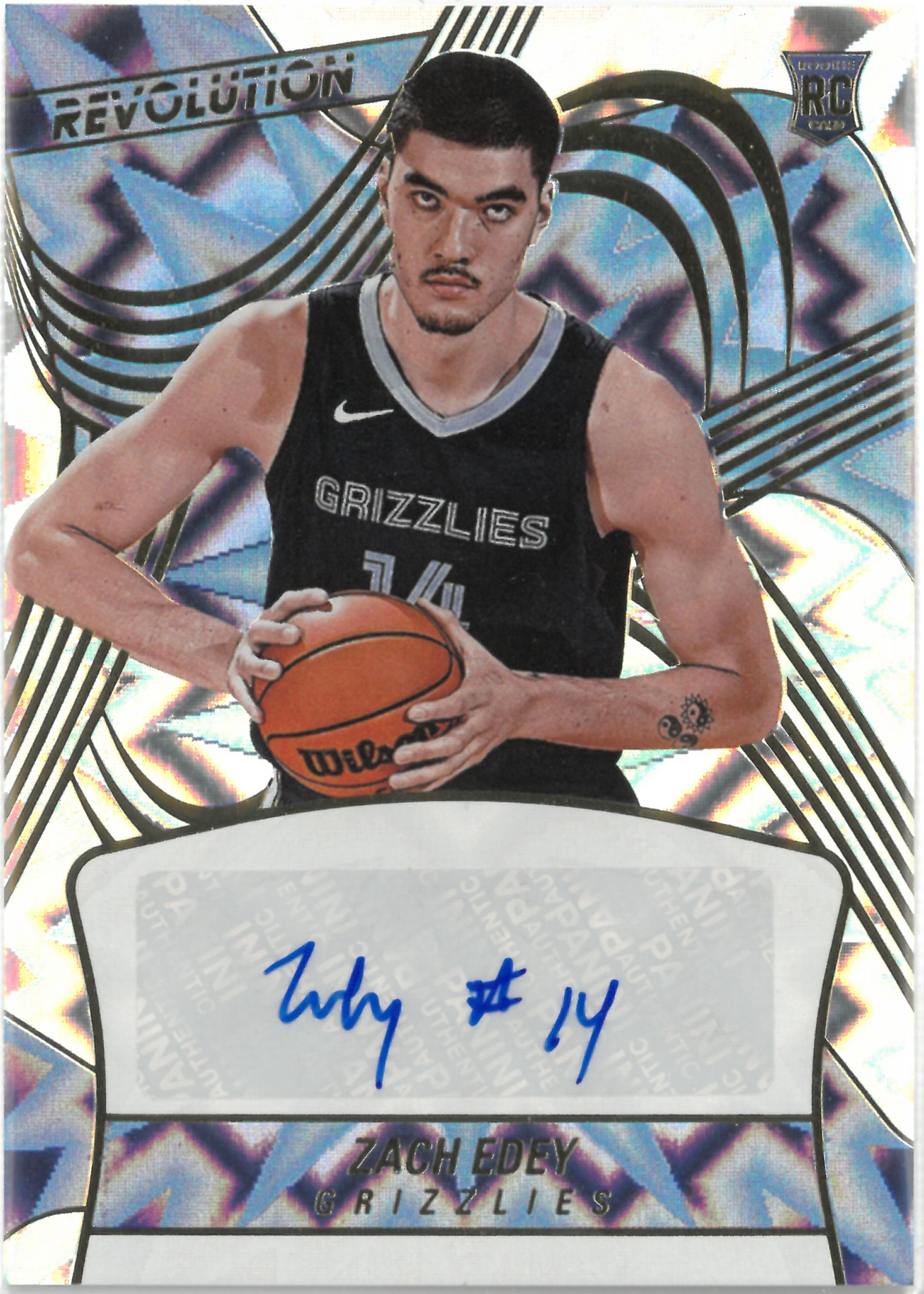 2024-25 PANINI REVOLUTION "Zach Edey" Auto【039/100】Impact No.RA-EDY(ザック・イディー)