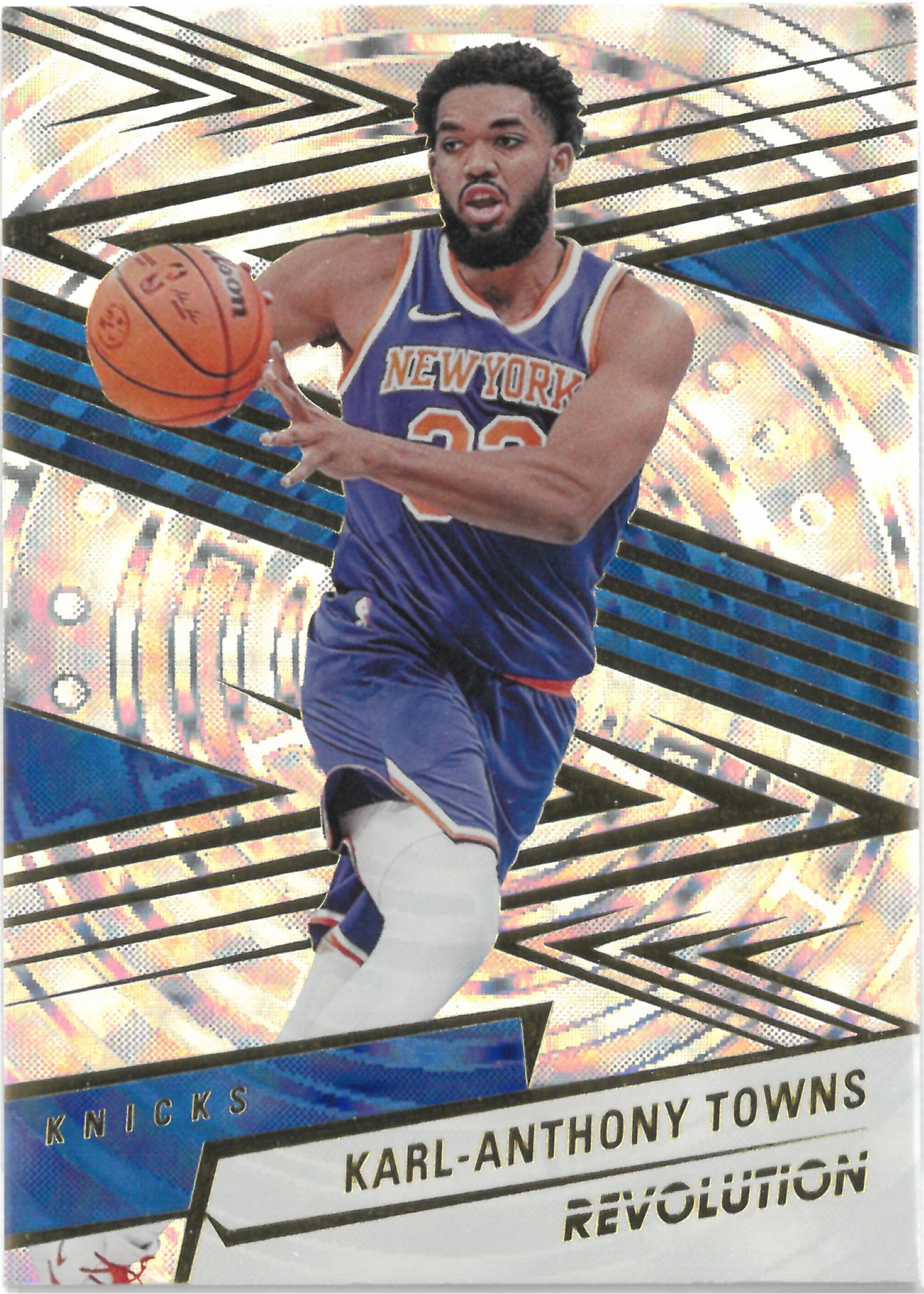2024-25 PANINI REVOLUTION "Karl-Anthony Towns" Fractal No.87(カール＝アンソニー・タウンズ)
