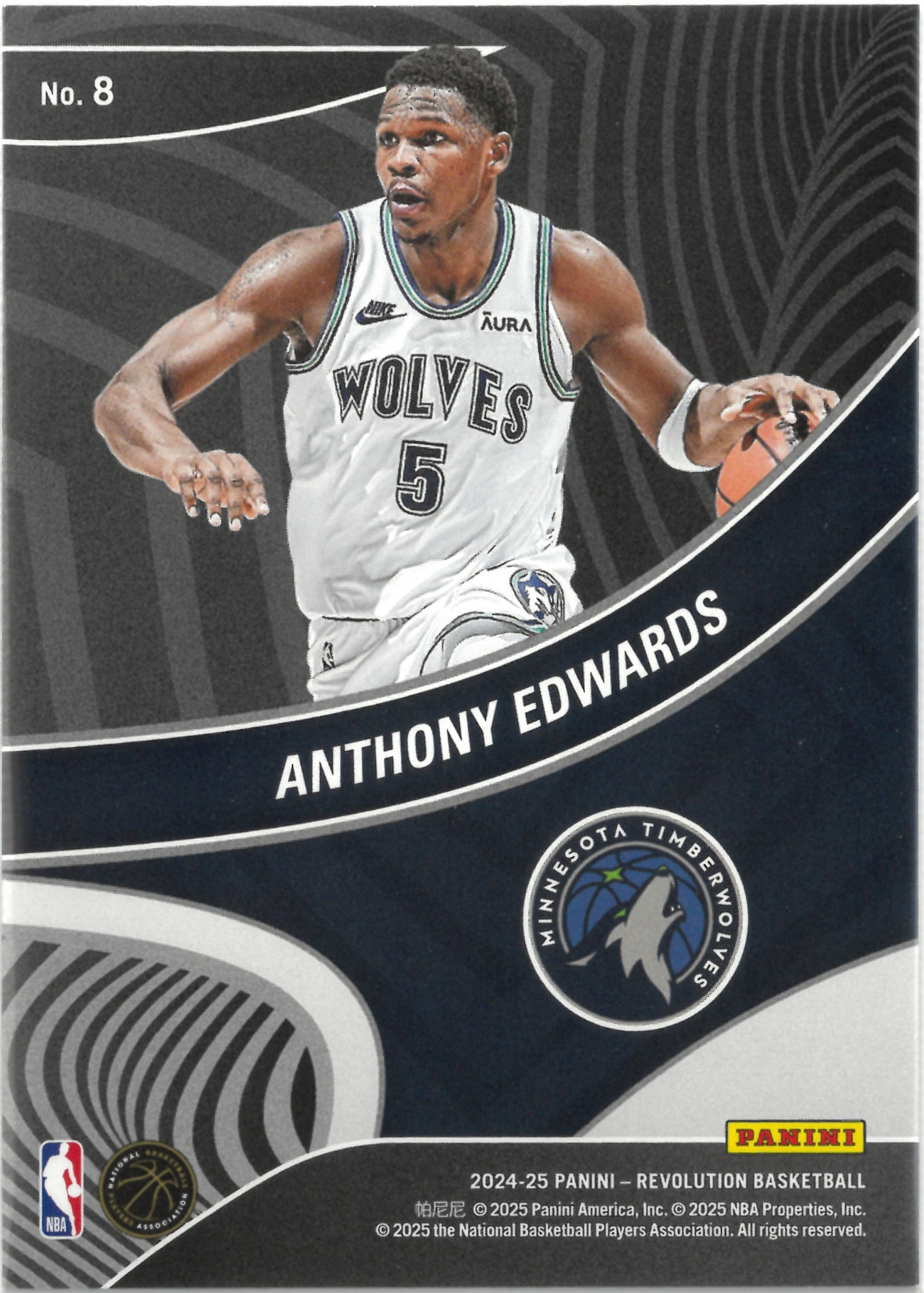 2024-25 PANINI REVOLUTION "Anthony Edwards" Showstoppers No.8(アンソニー・エドワーズ)