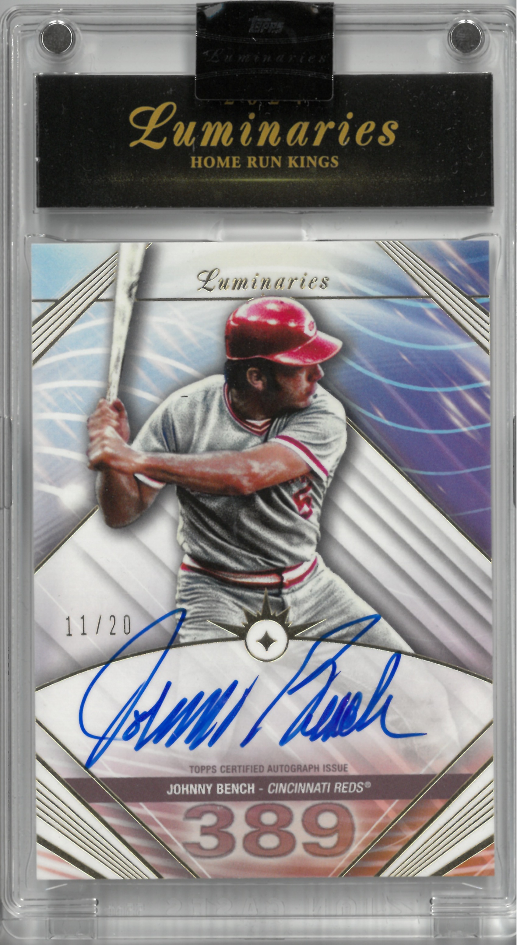 2024 Topps Luminaries "Johnny Bench" Auto【11/20】#HRK-JB(ジョニー・ベンチ)