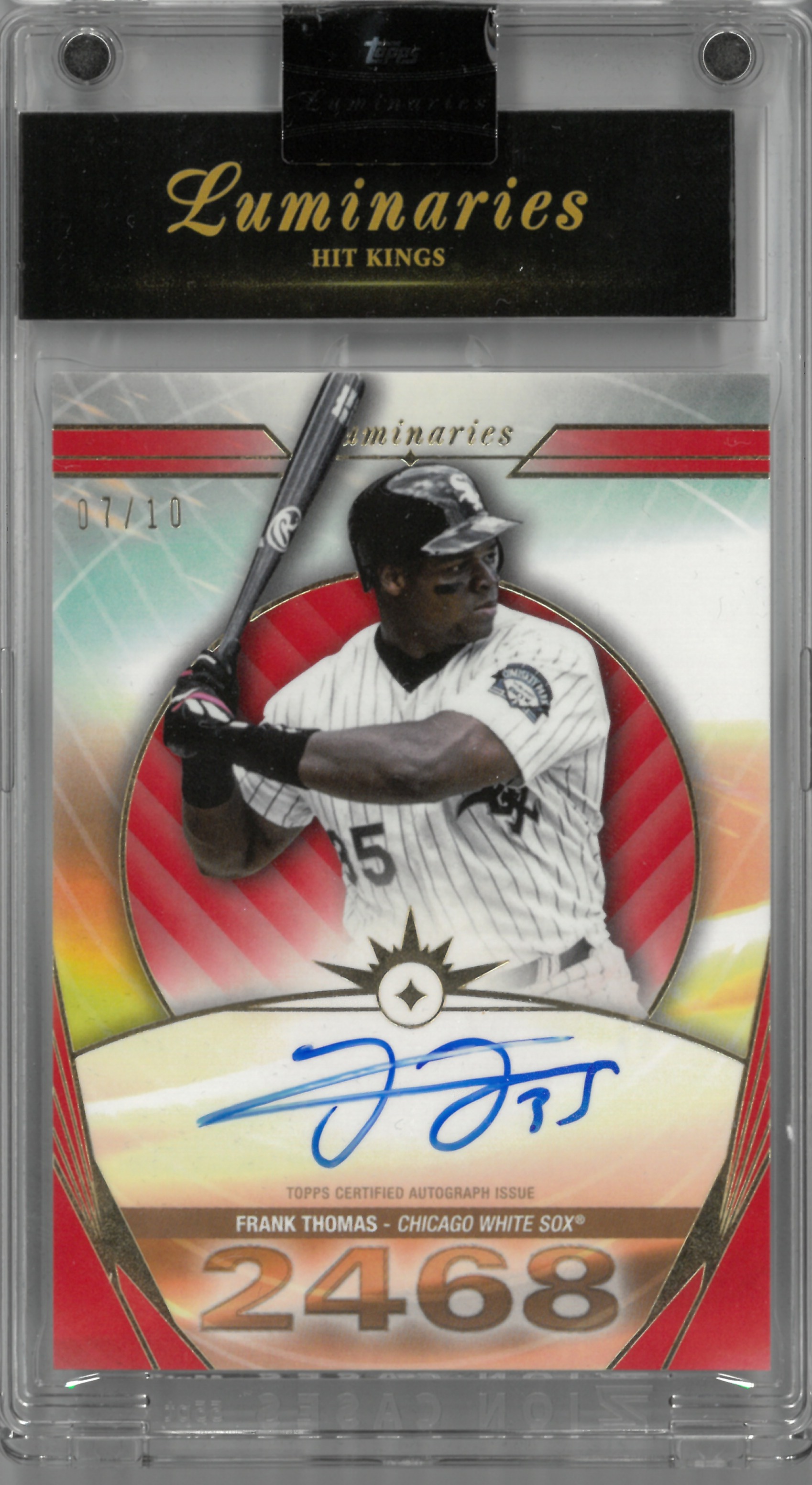 2024 Topps Luminaries "Frank Thomas" Auto【07/10】#HK-FT(フランク・トーマス)