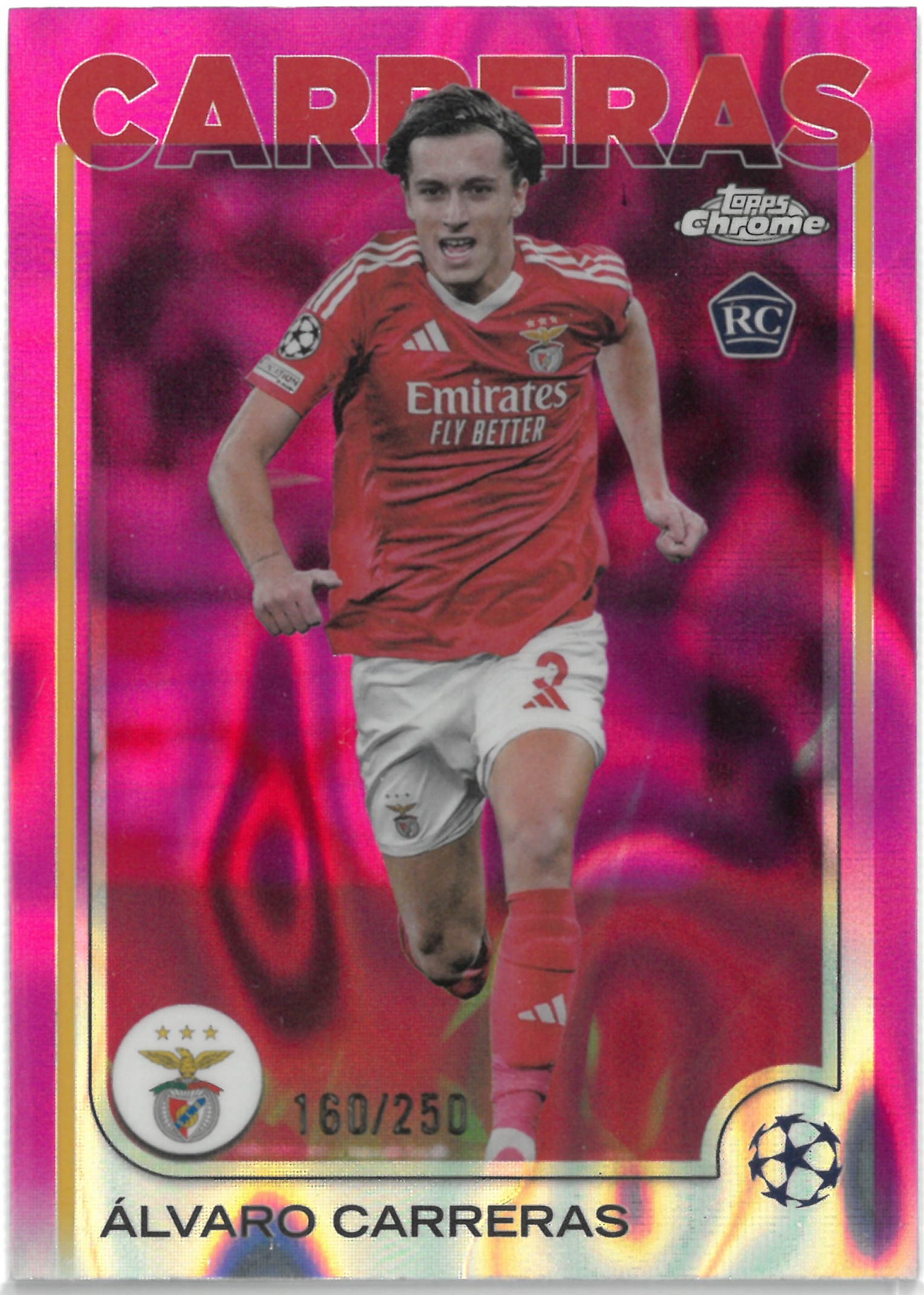 2025 Topps Chrome "Alvaro Carreras"【160/250】#181(アルバロ・カレーラス)