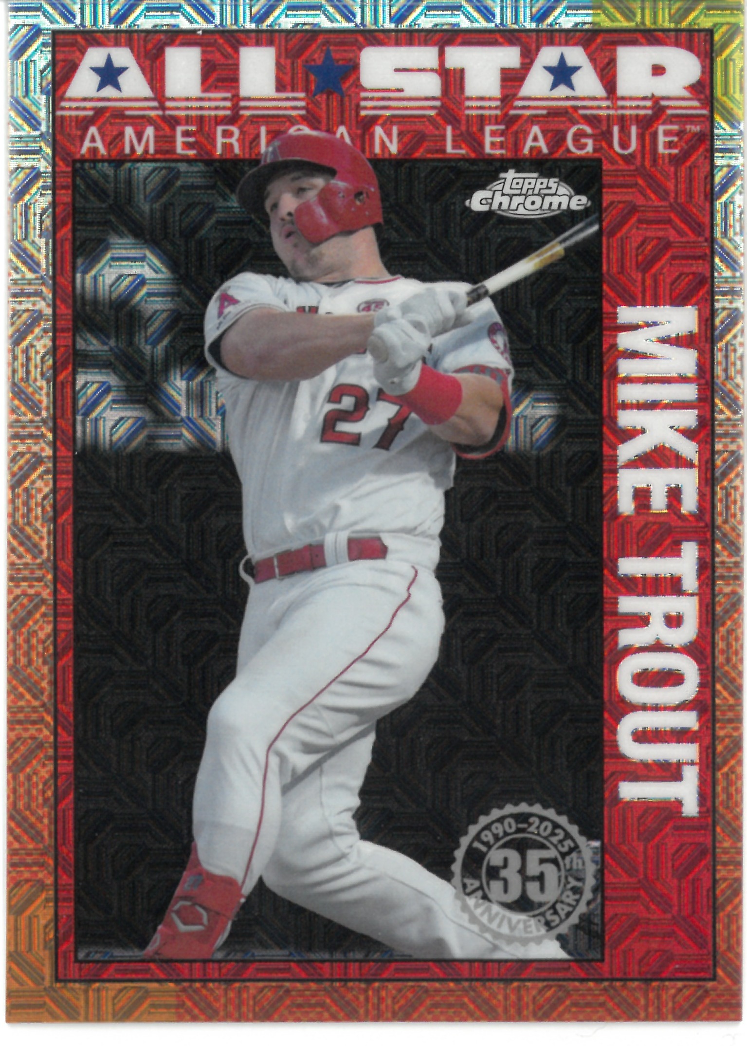 2025 Topps Chrome "Mike Trout" #90ASC-10(マイク・トラウト)