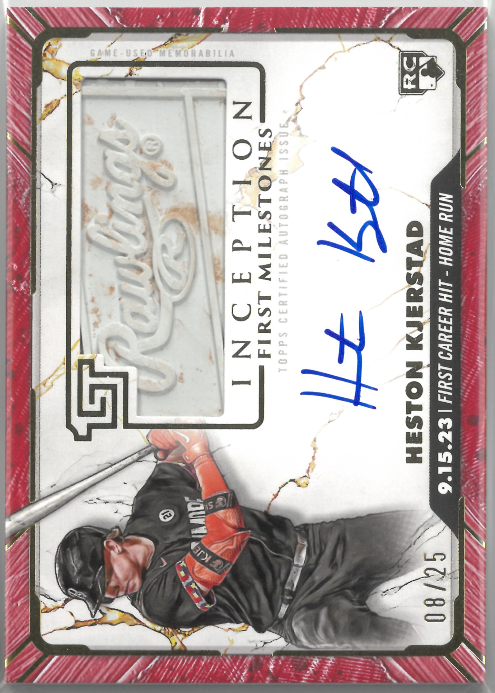 2024 Topps INCEPTION "Heston Kjerstad" Relic Auto【08/25】#FMAR-HK(ヘストン・カースタッド)