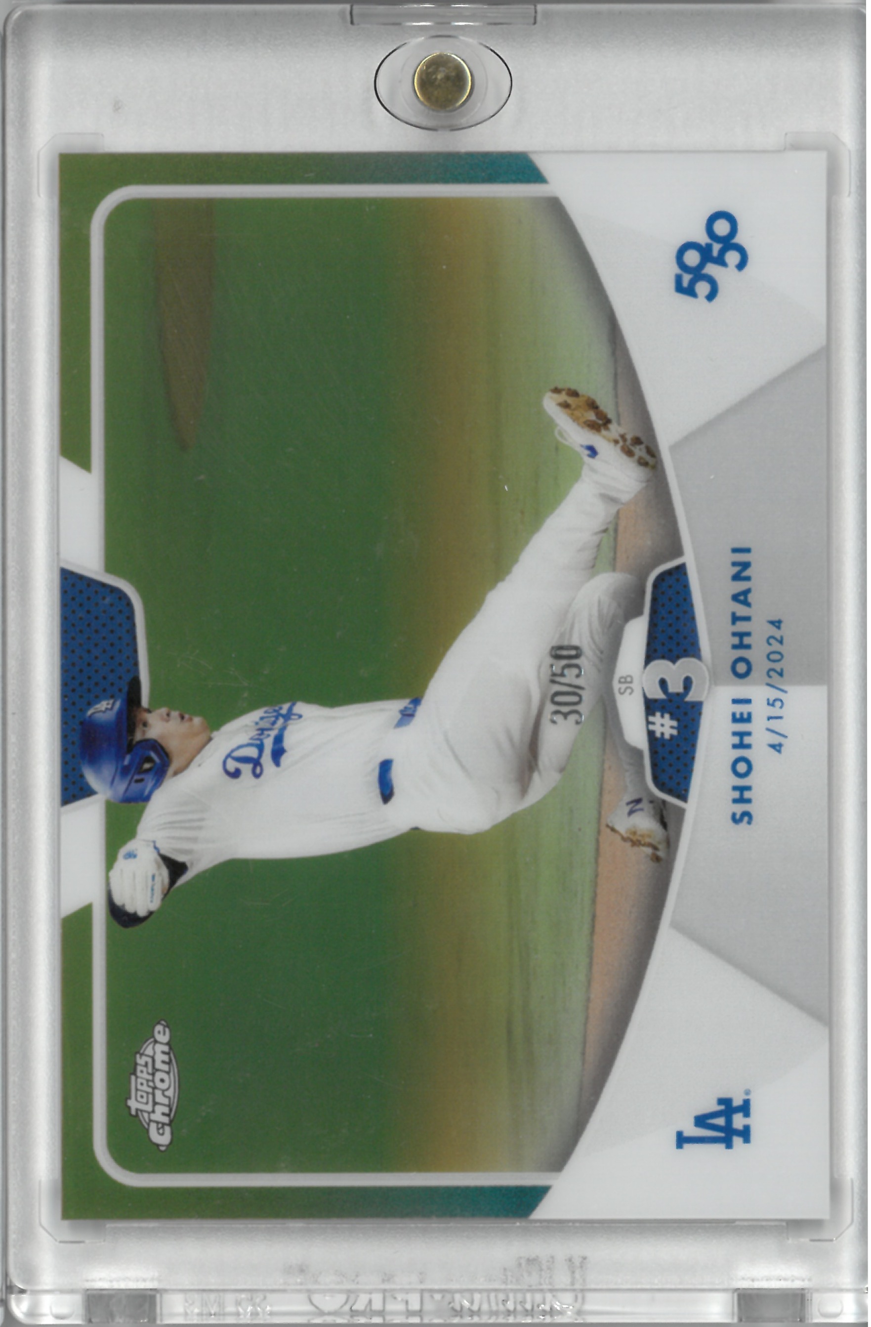 2024 Topps Chrome "Shohei Ohtani"【30/50】#SB#3(大谷 翔平)