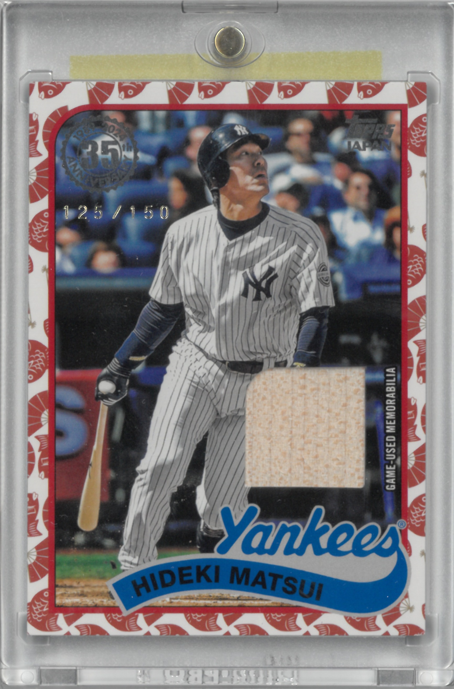 2024 Topps JAPAN "Hideki Matsui" Relic【125/150】#89JR-HM(松井 秀喜)