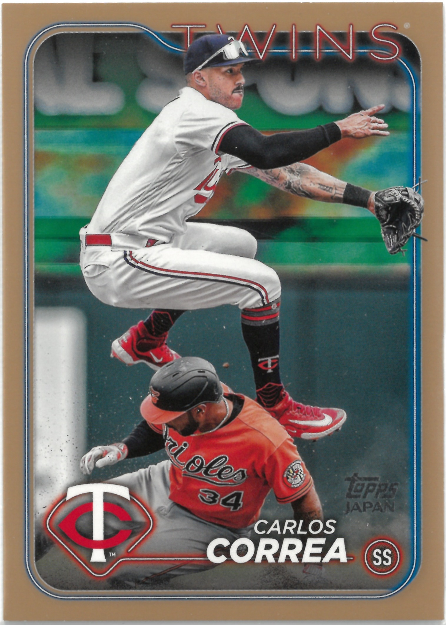 2024 Topps JAPAN "Carlos Correa"【11/25】#176(カルロス・コレア)