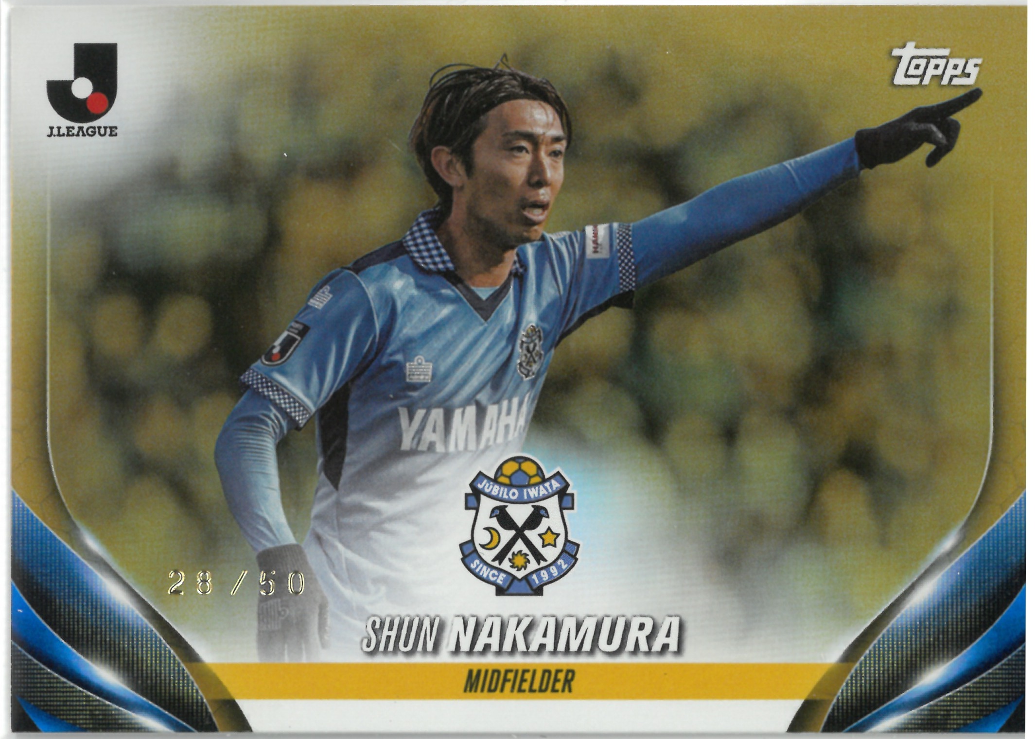 2024 Topps J.LEAGUE "Shun Nakamura"【28/50】#72(中村 駿)