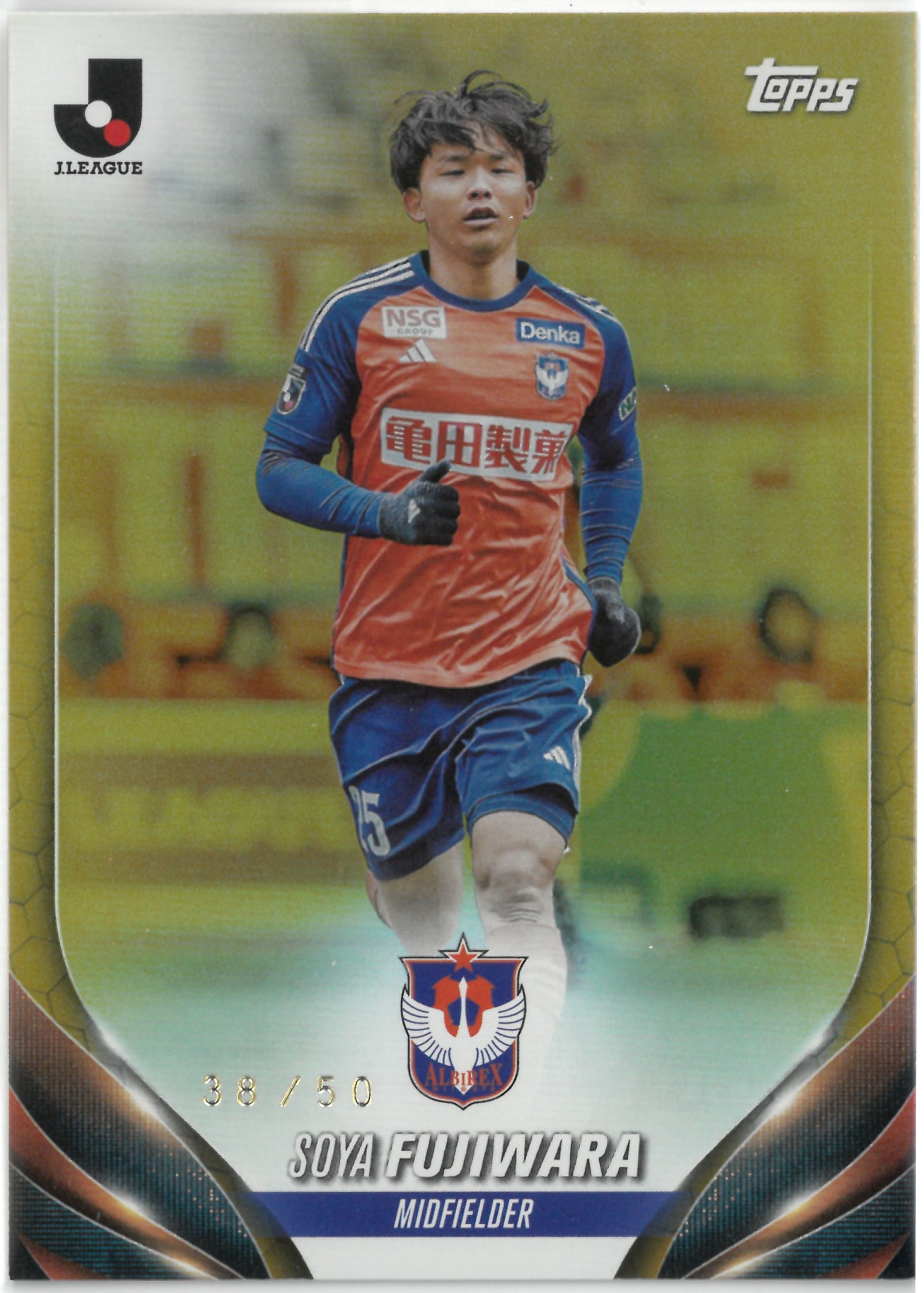 2024 Topps J.LEAGUE "Soya Fujiwara"【38/50】#76(藤原 奏哉)