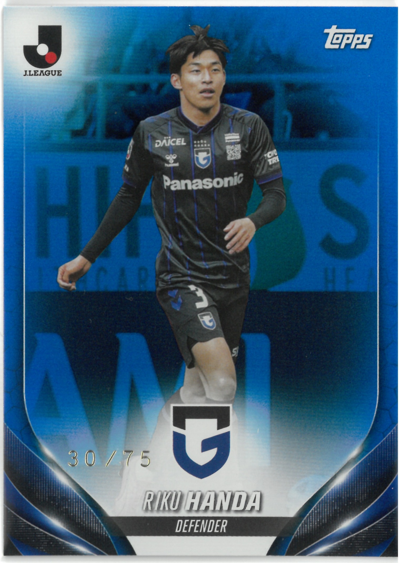 2024 Topps J.LEAGUE "Riku Handa"【30/75】#127(半田 陸)