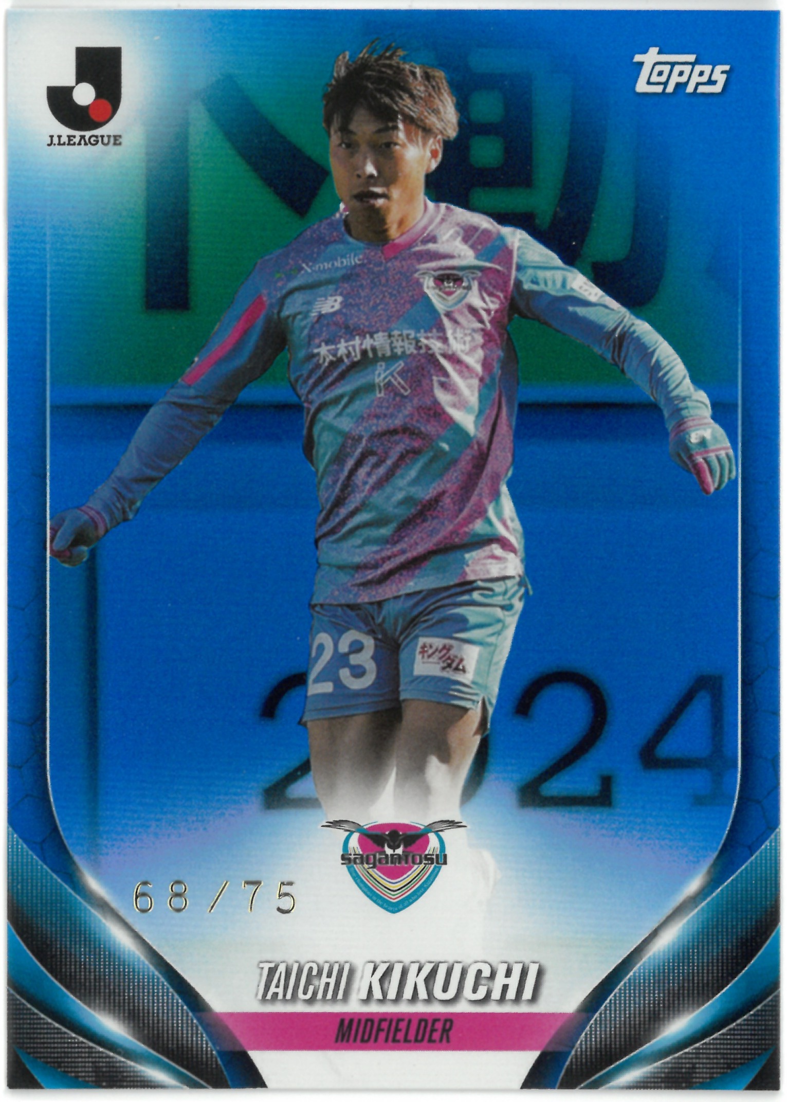 2024 Topps J.LEAGUE "Taichi Kikuchi"【68/75】#115(菊地 泰智)