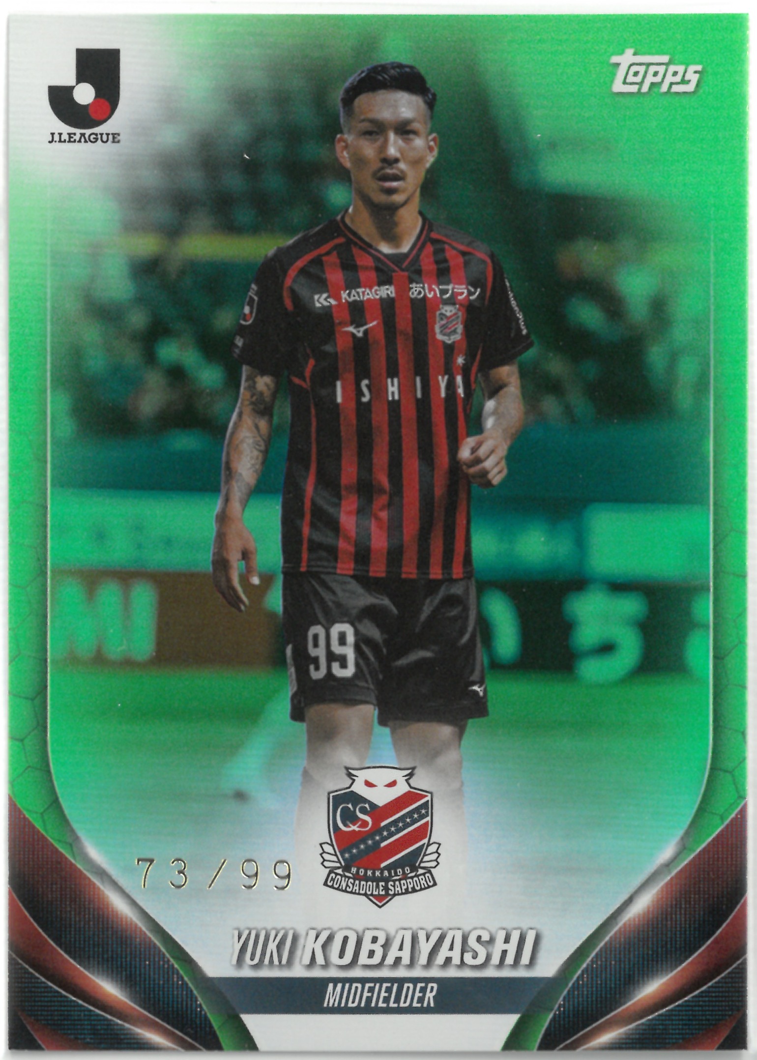 2024 Topps J.LEAGUE "Yuki Kobayashi"【73/99】#41(松本 健太)