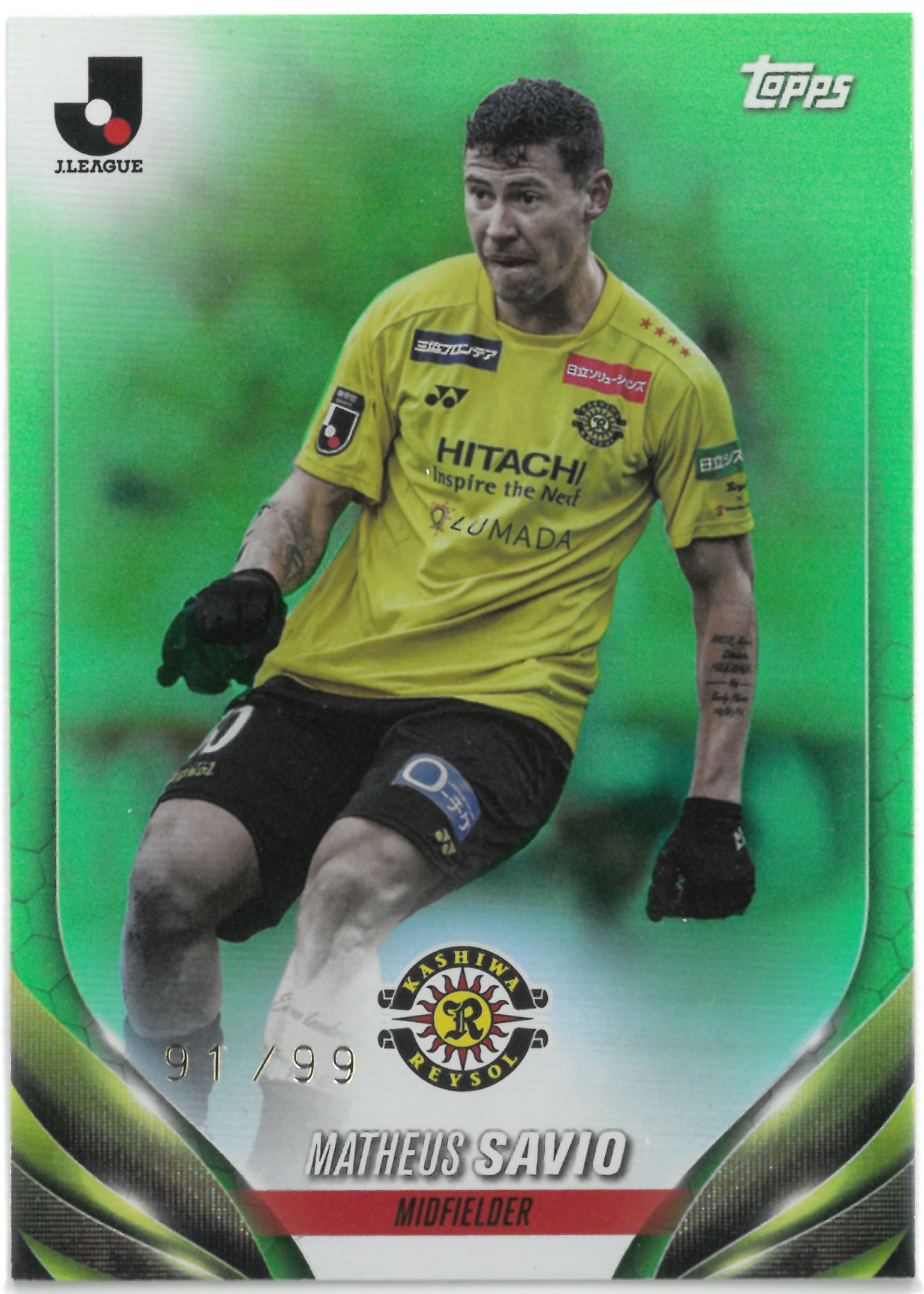 2024 Topps J.LEAGUE "Matheus Savio"【91/99】#183(マテウス・サヴィオ)