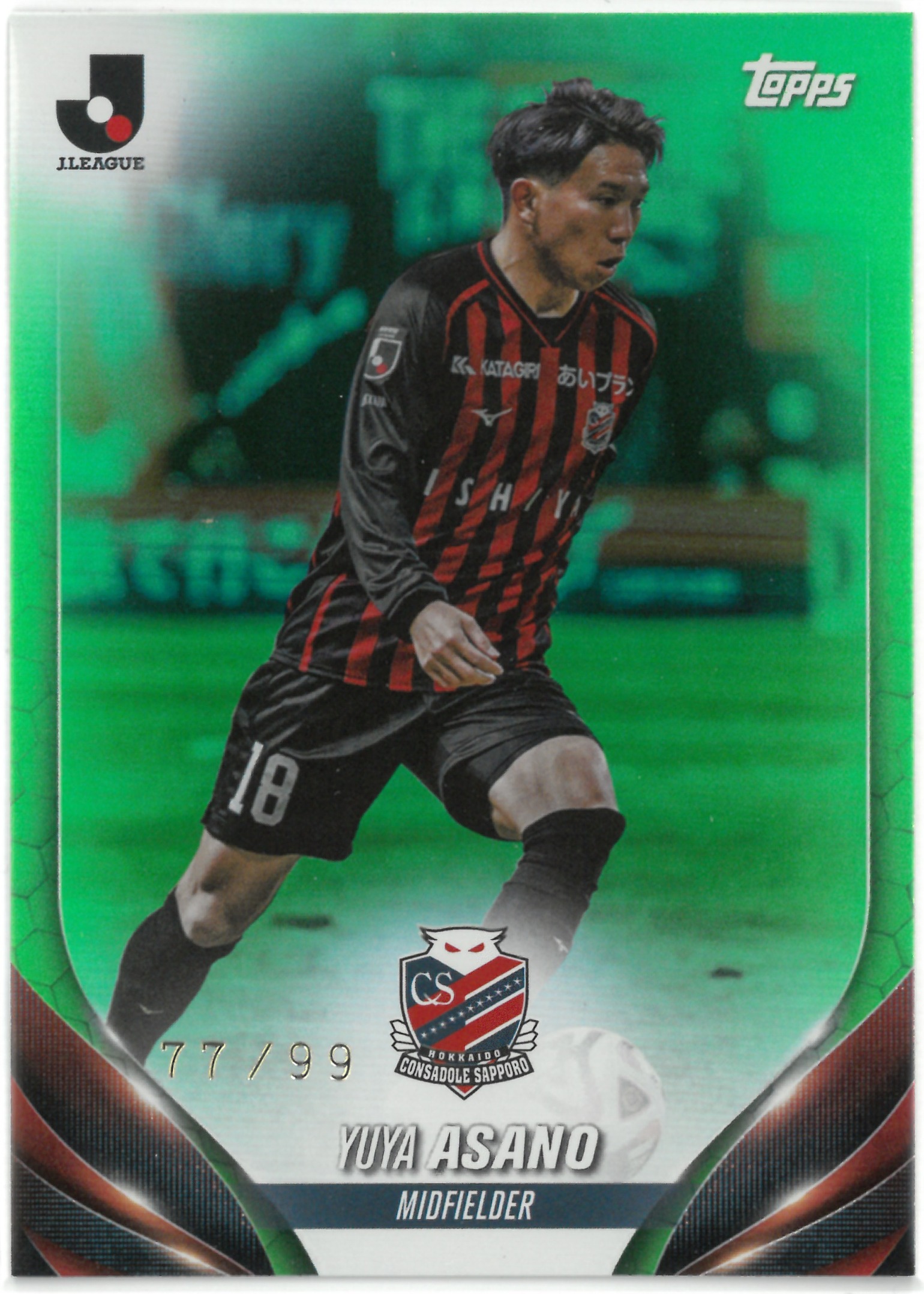2024 Topps J.LEAGUE "Yuya Asano"【77/99】#176(浅野 雄也)