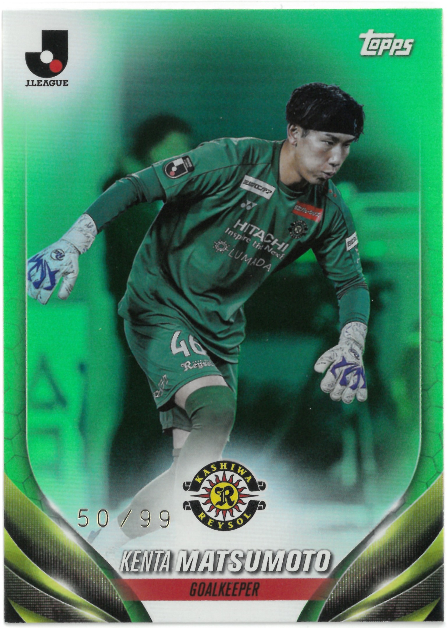 2024 Topps J.LEAGUE "Kenta Matsumoto"【50/99】#184(松本 健太)