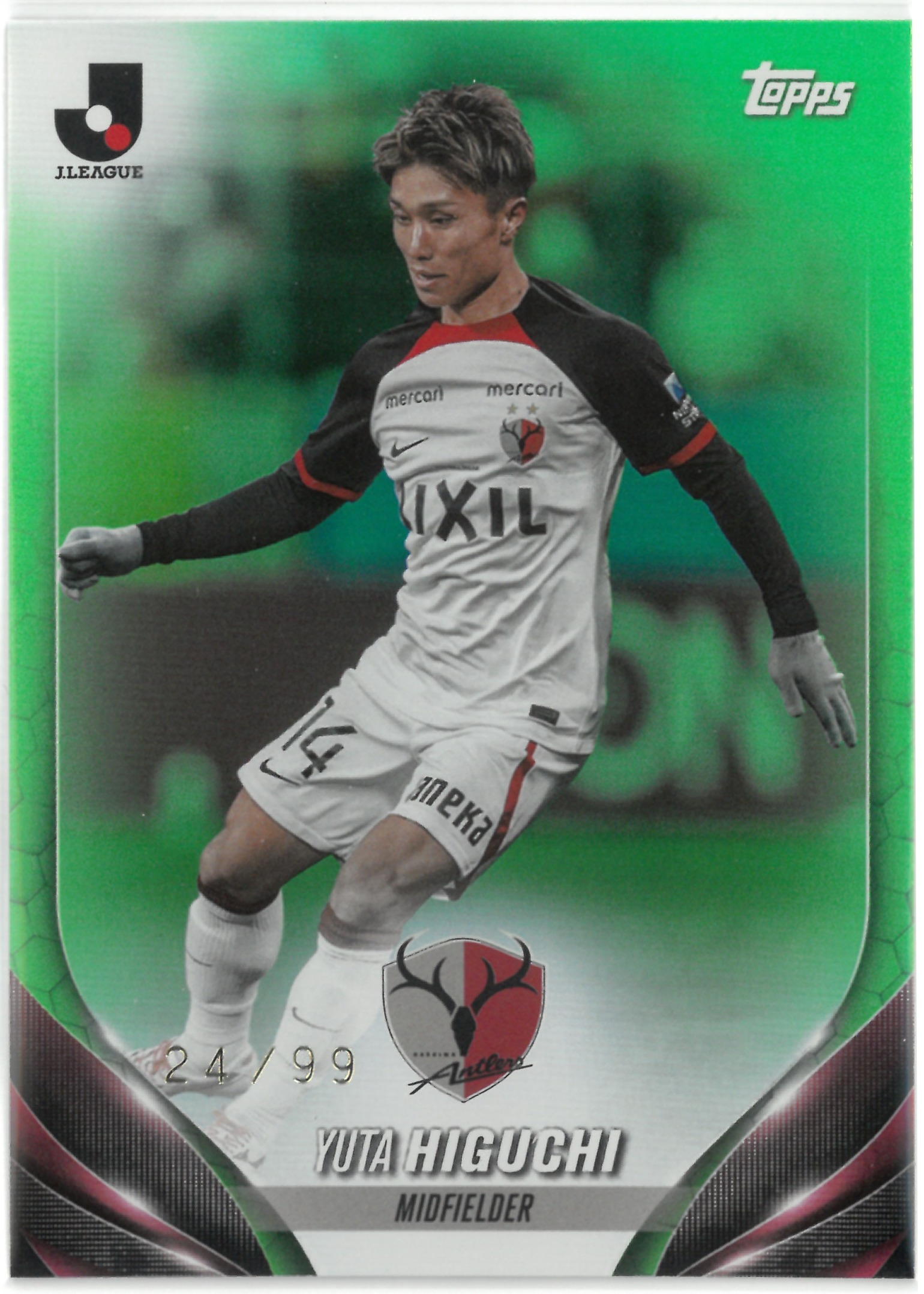 2024 Topps J.LEAGUE "Yuta Higuchi"【24/99】#92(樋口 雄太)