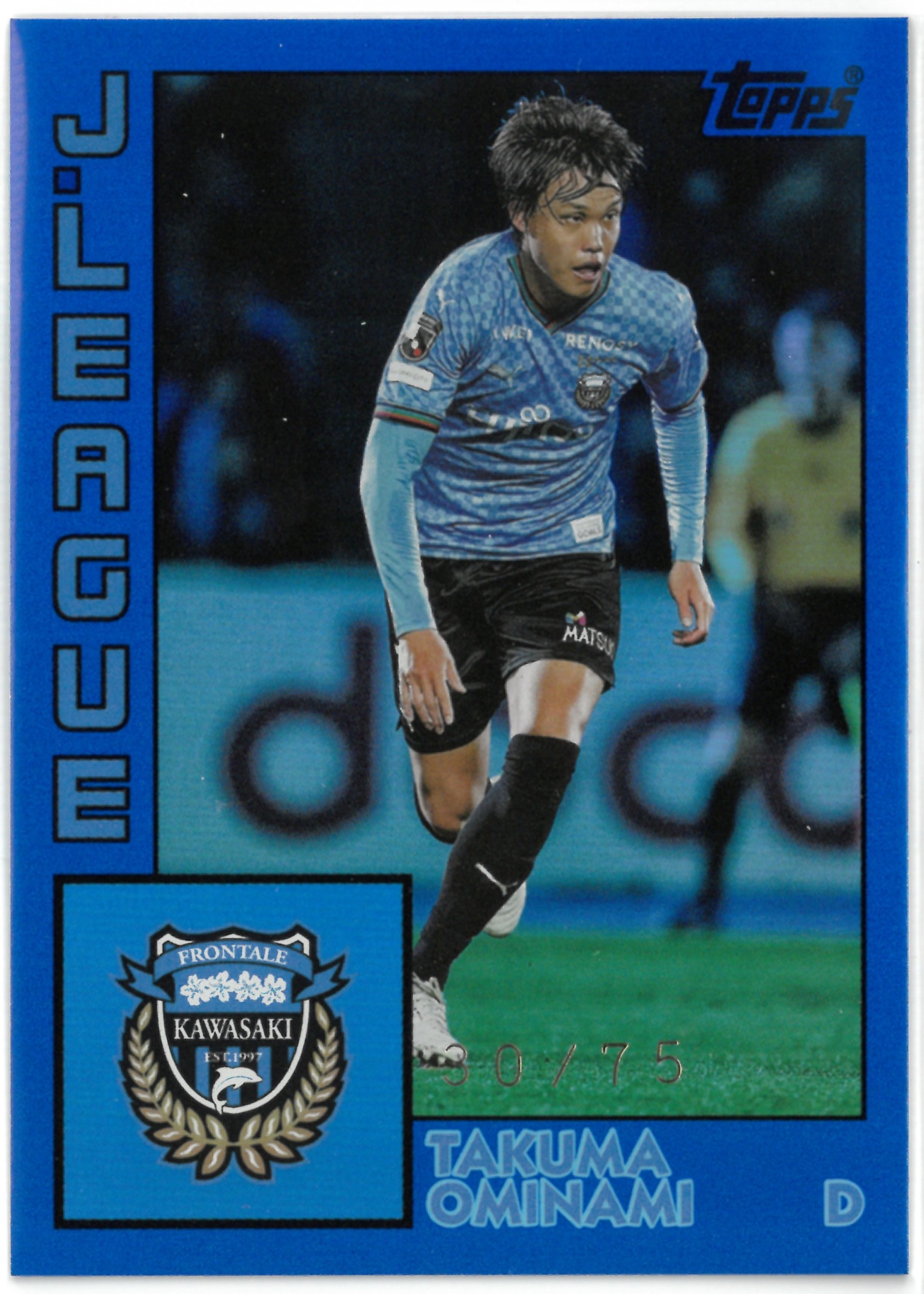2024 Topps J.LEAGUE "Takuma Ominami"【30/75】#84-12(大南 拓磨)