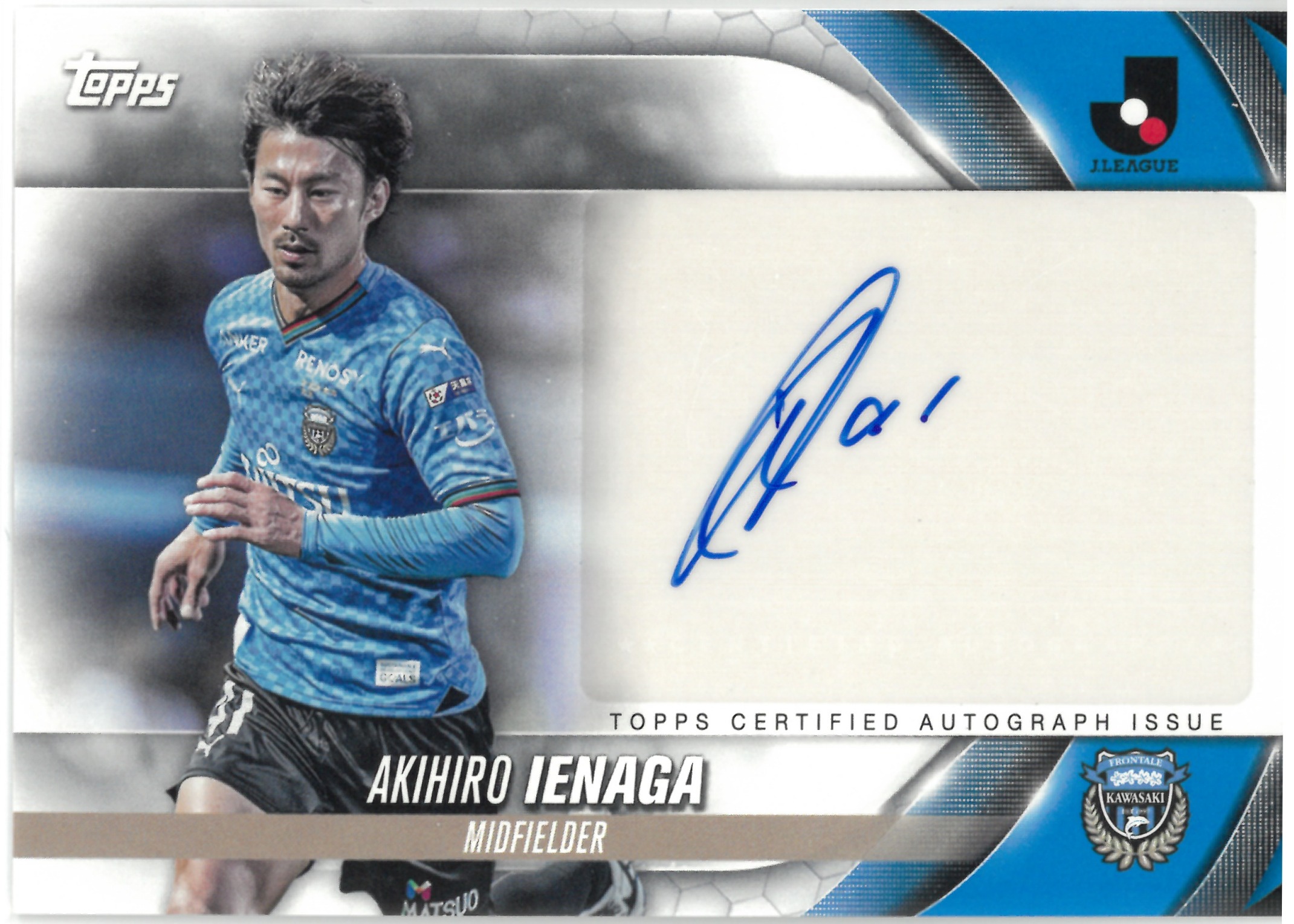 2024 Topps J.LEAGUE "Akihiro Ienaga" Auto #A-AI(家長 昭博)