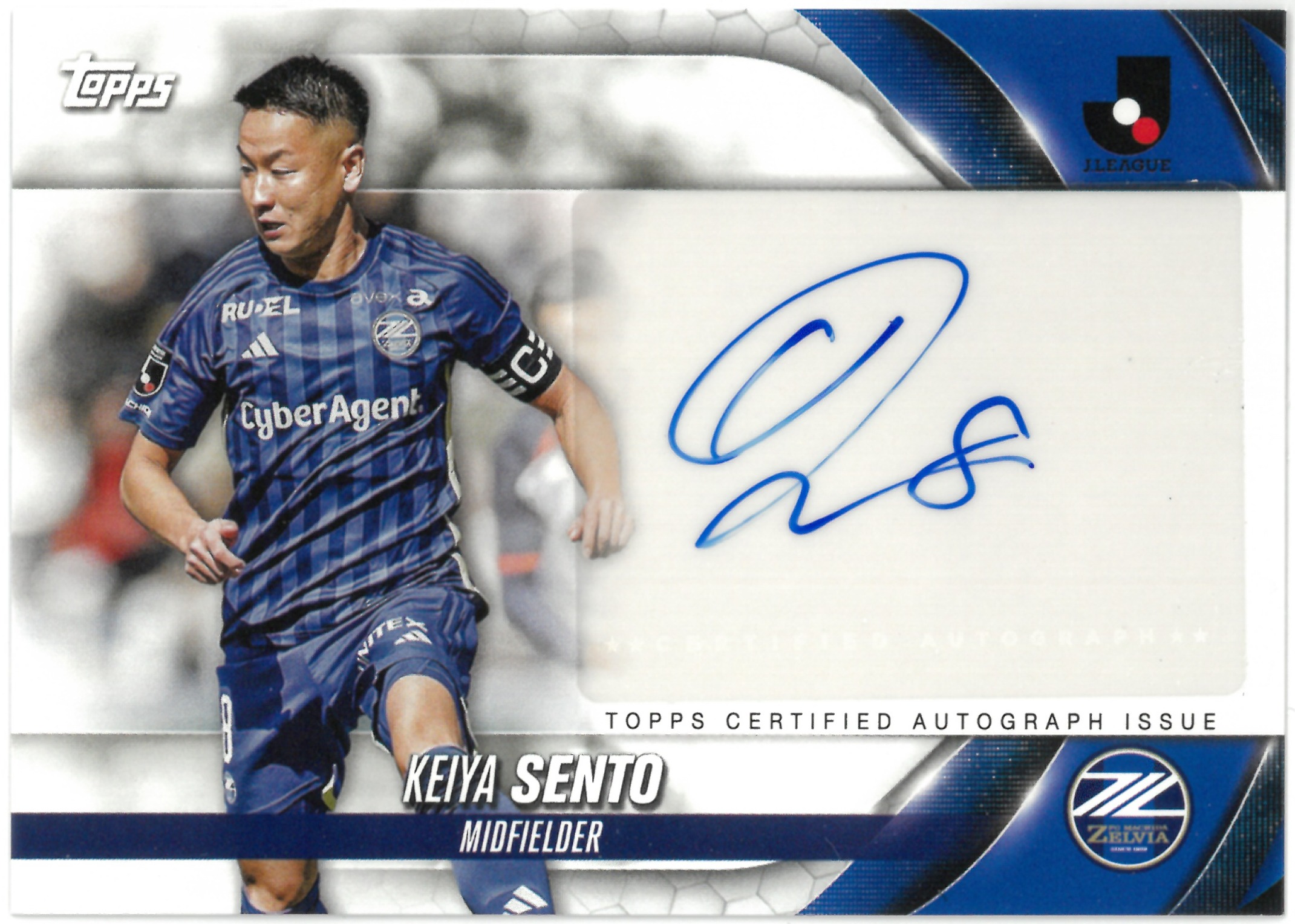 2024 Topps J.LEAGUE "Keiya Sento" Auto #A-KS(仙頭 啓矢)