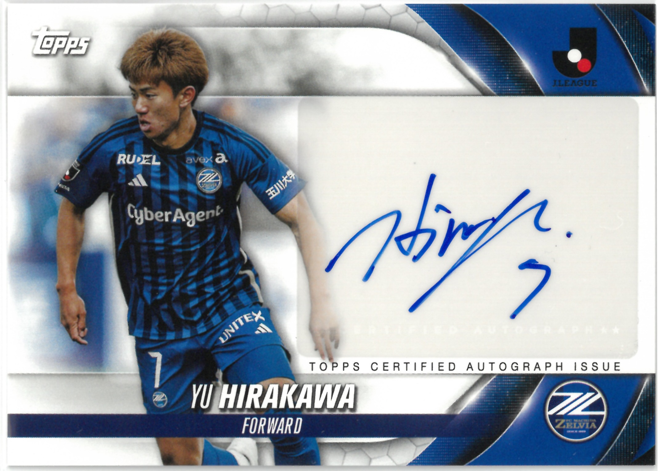 2024 Topps J.LEAGUE "Yu Hirakawa" Auto #A-YH(平河 悠)