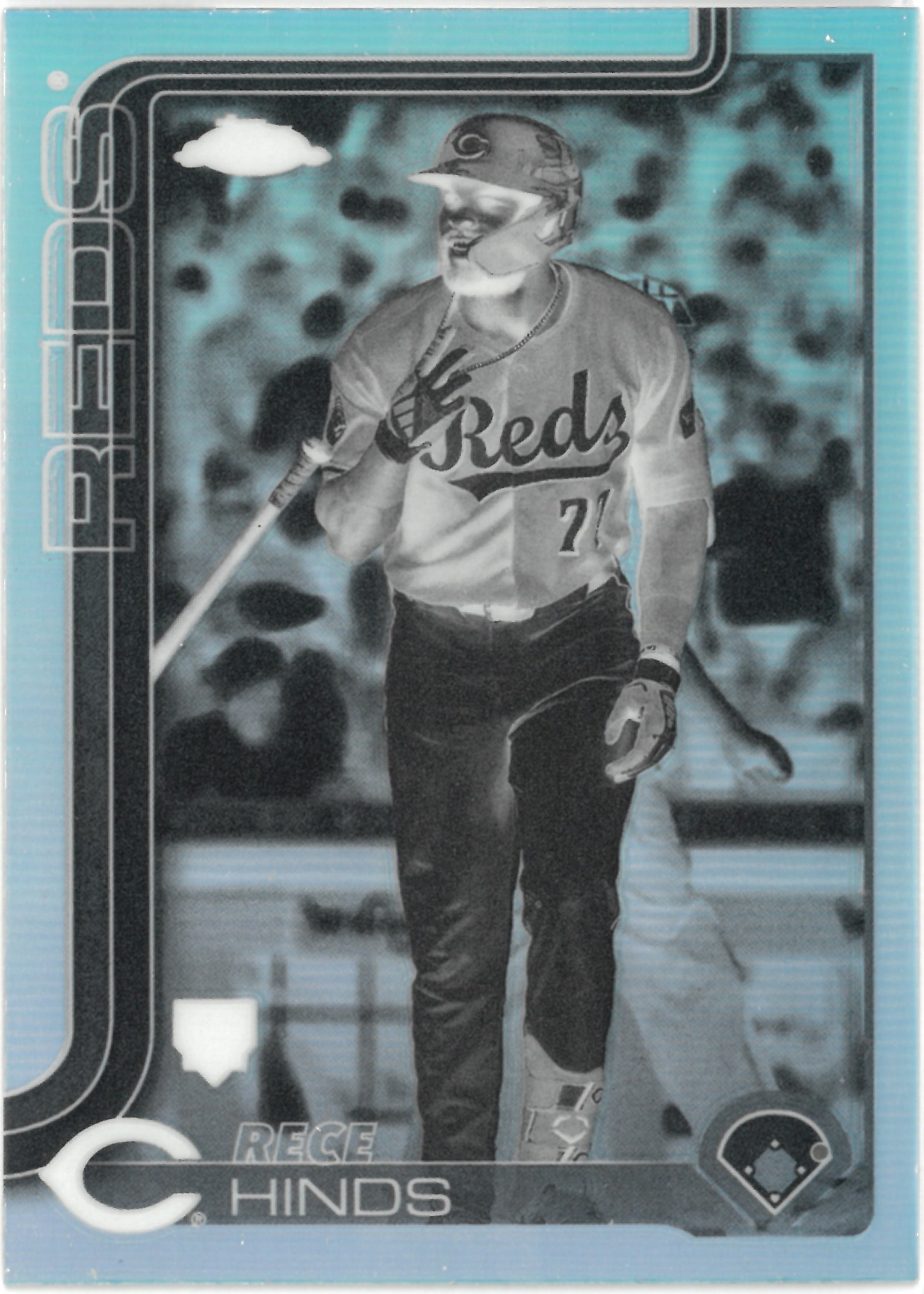 2025 Topps Chrome "Rece Hinds" Negative Refractor #253(レケ・ハインズ)