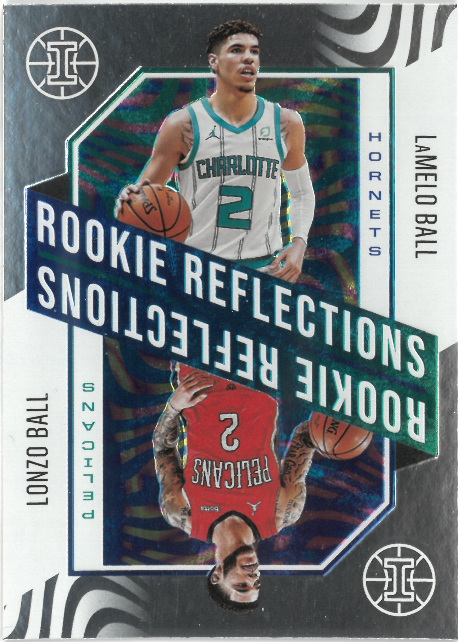 2020-21 PANINI ILLUSIONS "LaMelo Ball&Lonzo Ball" ROOKIE REFLECTIONS No.2(ラメロ・ボール)(ロンゾ・ボール)
