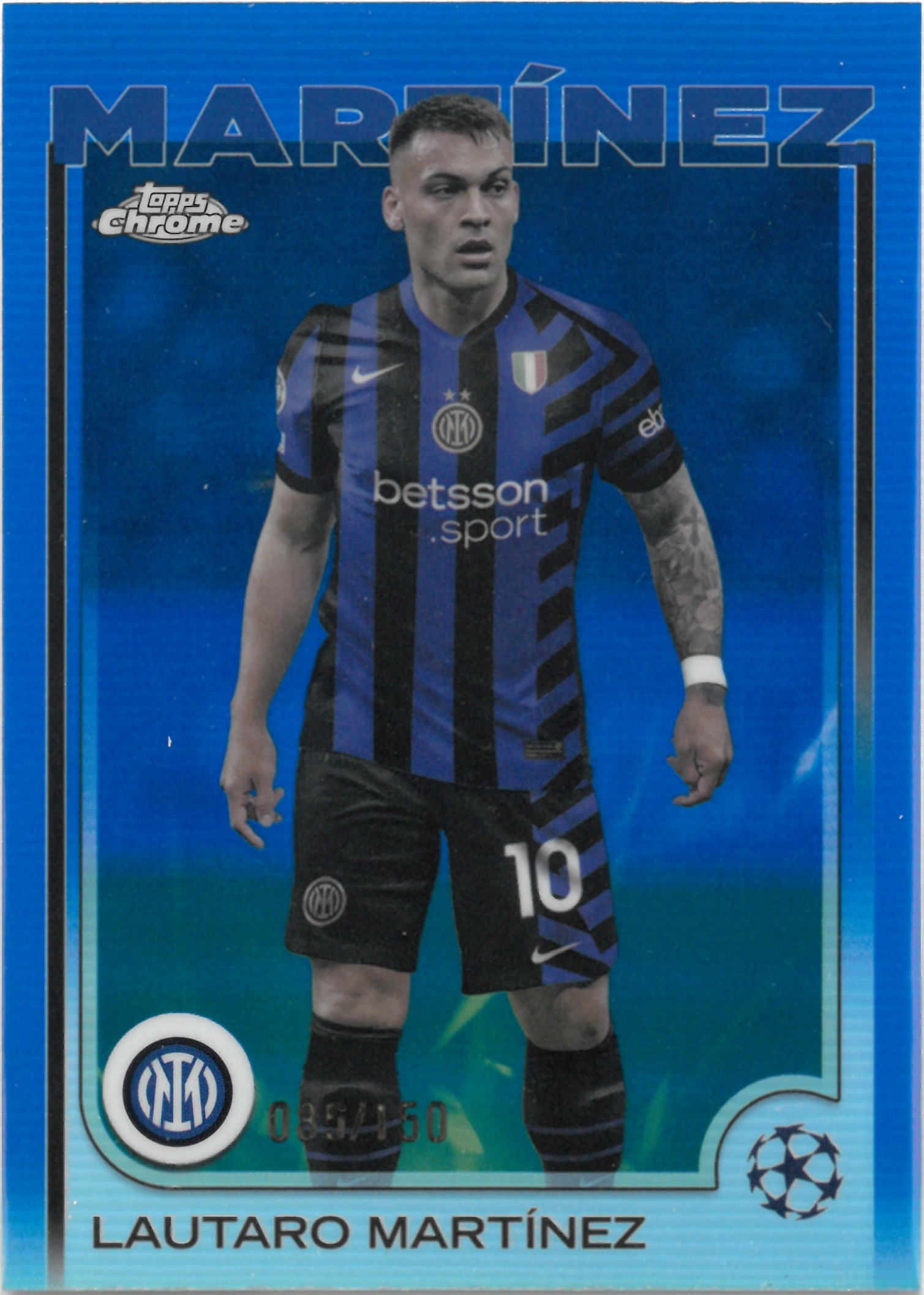 2025 Topps Chrome "Lautaro Martinez"【085/150】#50(ラウタロ・マルティネス)