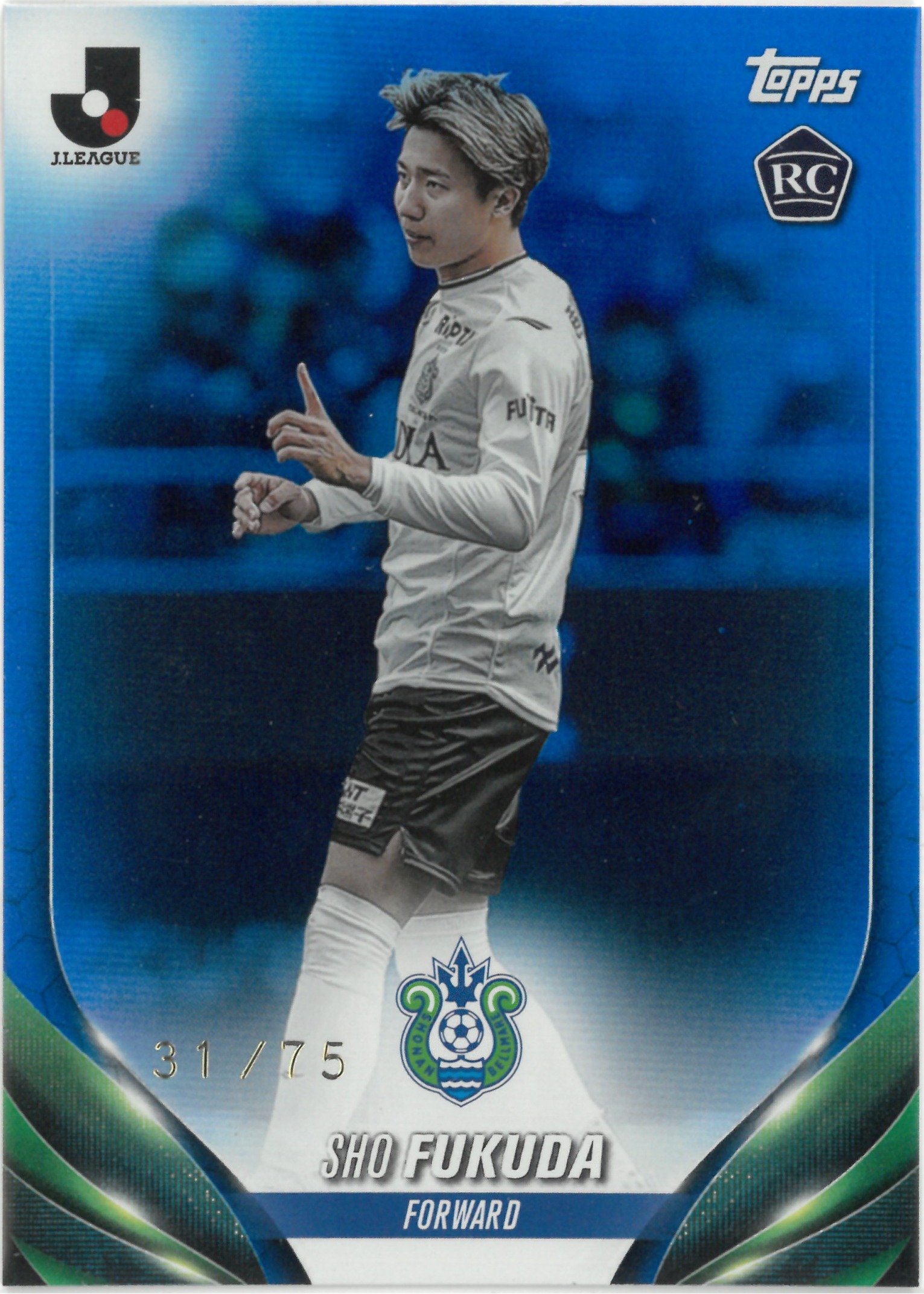 2024 Topps J.LEAGUE "Sho Fukuda"【31/75】#123(福田 翔生)