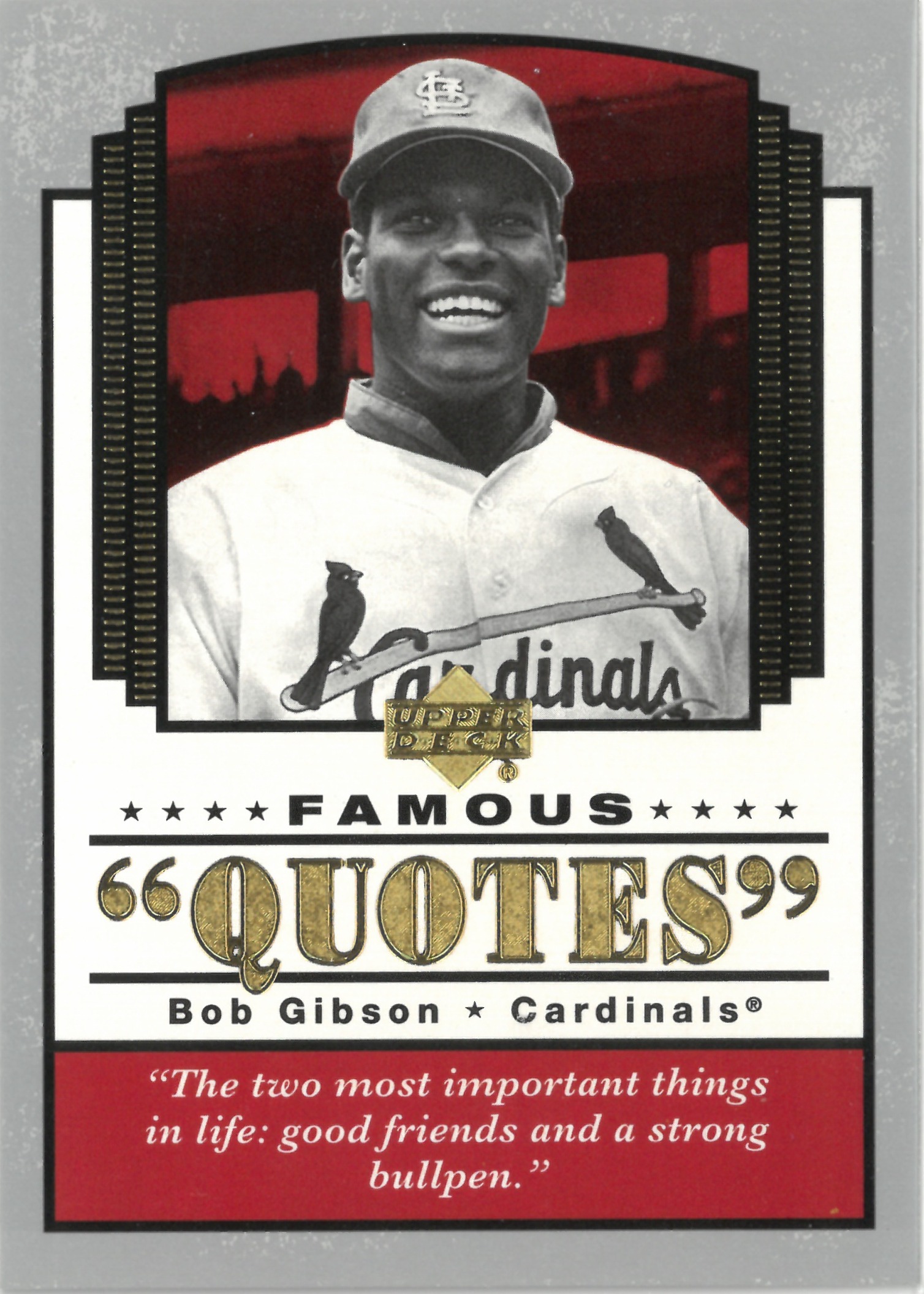 2004 Upper Deck "Bob Gibson" #Q-3(ボブ・ギブソン)