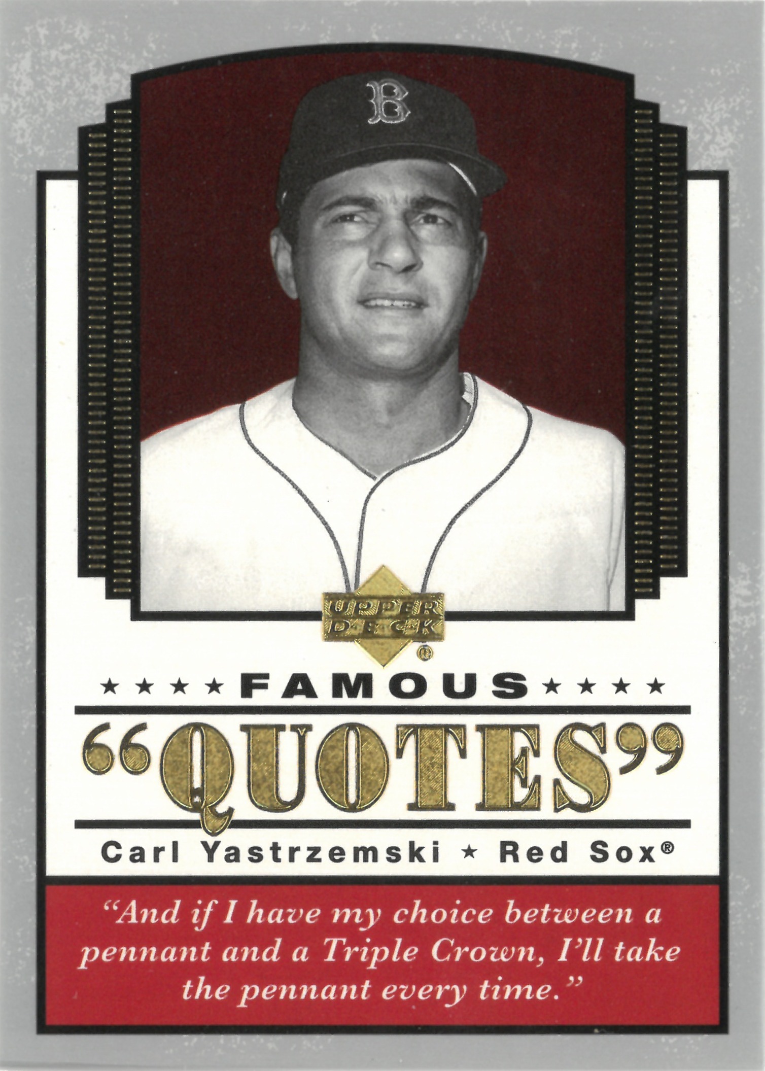 2004 Upper Deck "Carl Yastrzemski" #Q-6(カール・ヤストレムスキー)