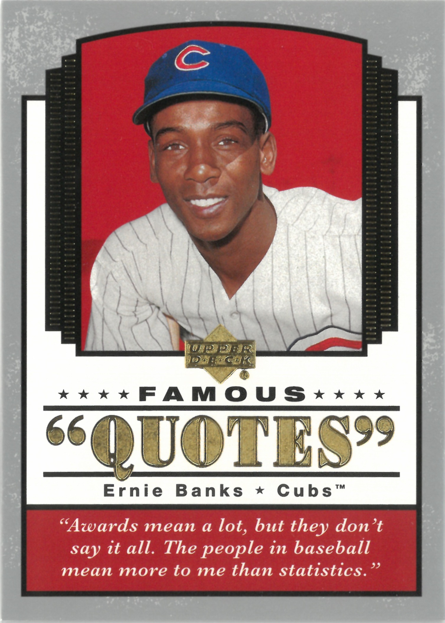 2004 Upper Deck "Ernie Banks" #Q-9(アーニー・バンクス)