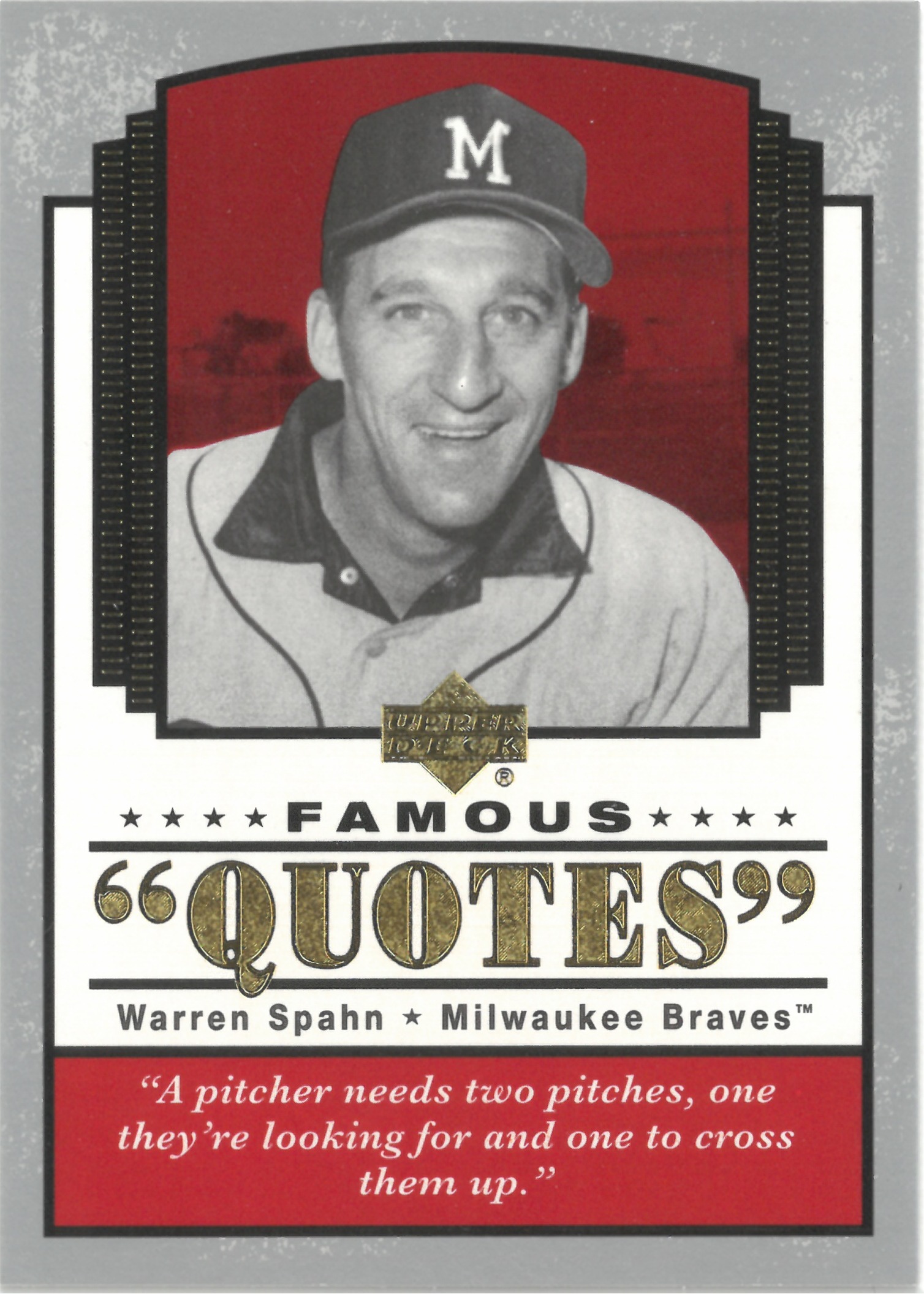 2004 Upper Deck "Warren Spahn" #Q-18(ウォーレン・スパーン)
