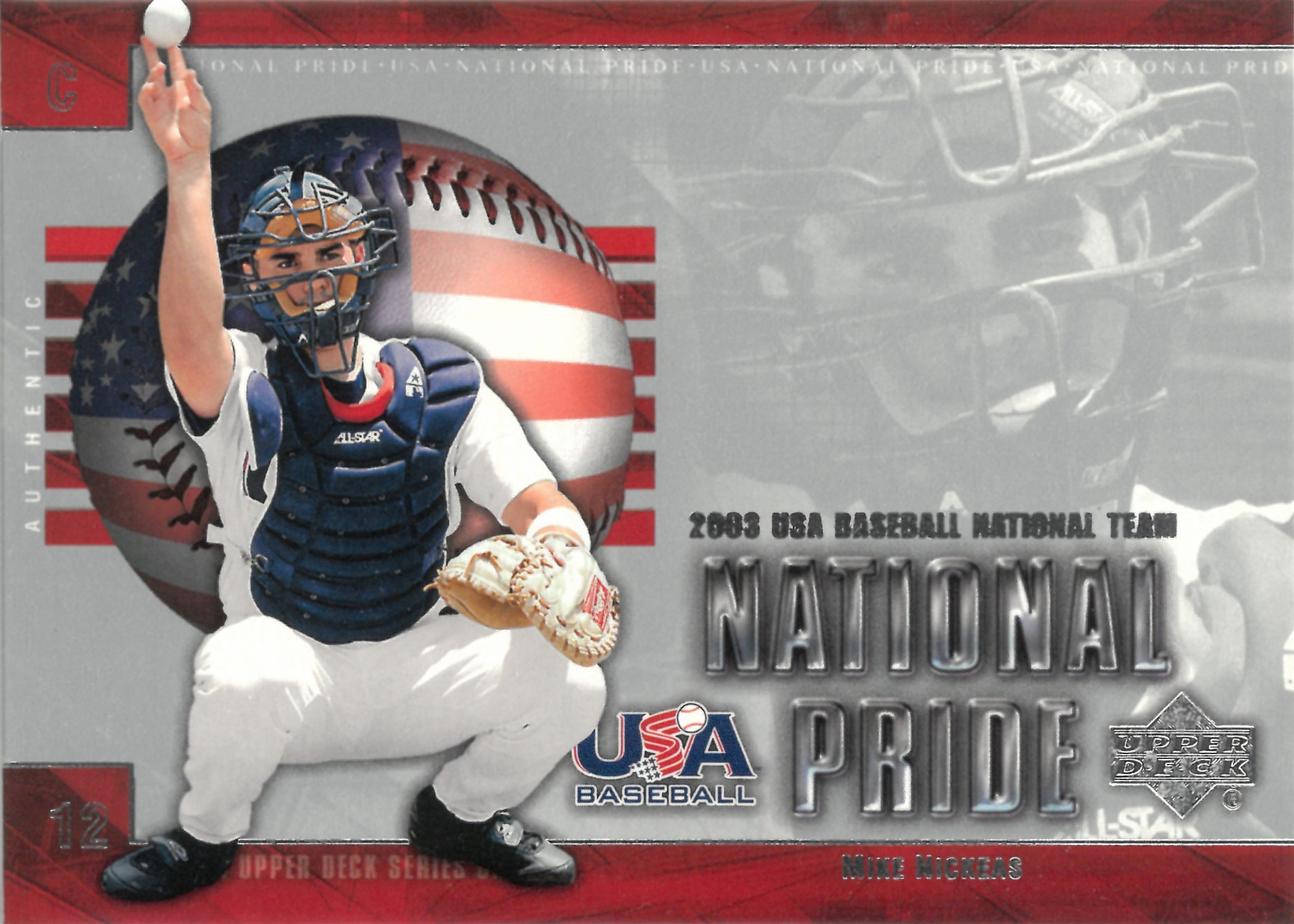 2003 Upper Deck "Mike Nickeas" #USA11(マイク・ニッケアス)