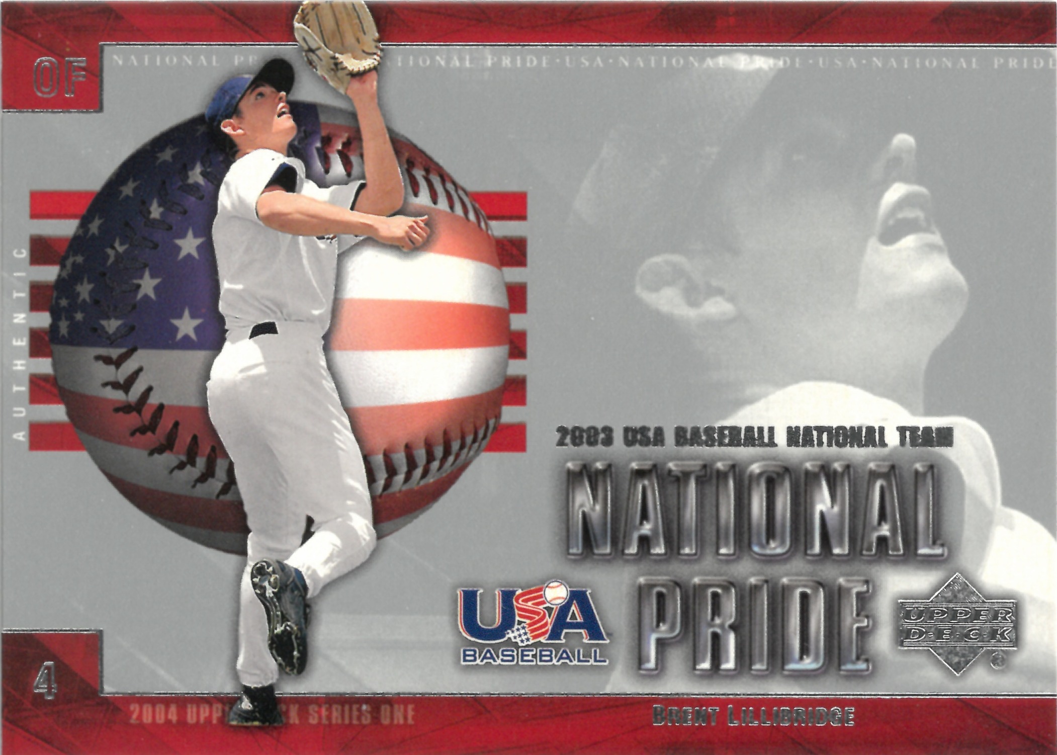 2003 Upper Deck "Brent Lillibridge" #USA18(ブレント・リリブリッジ)