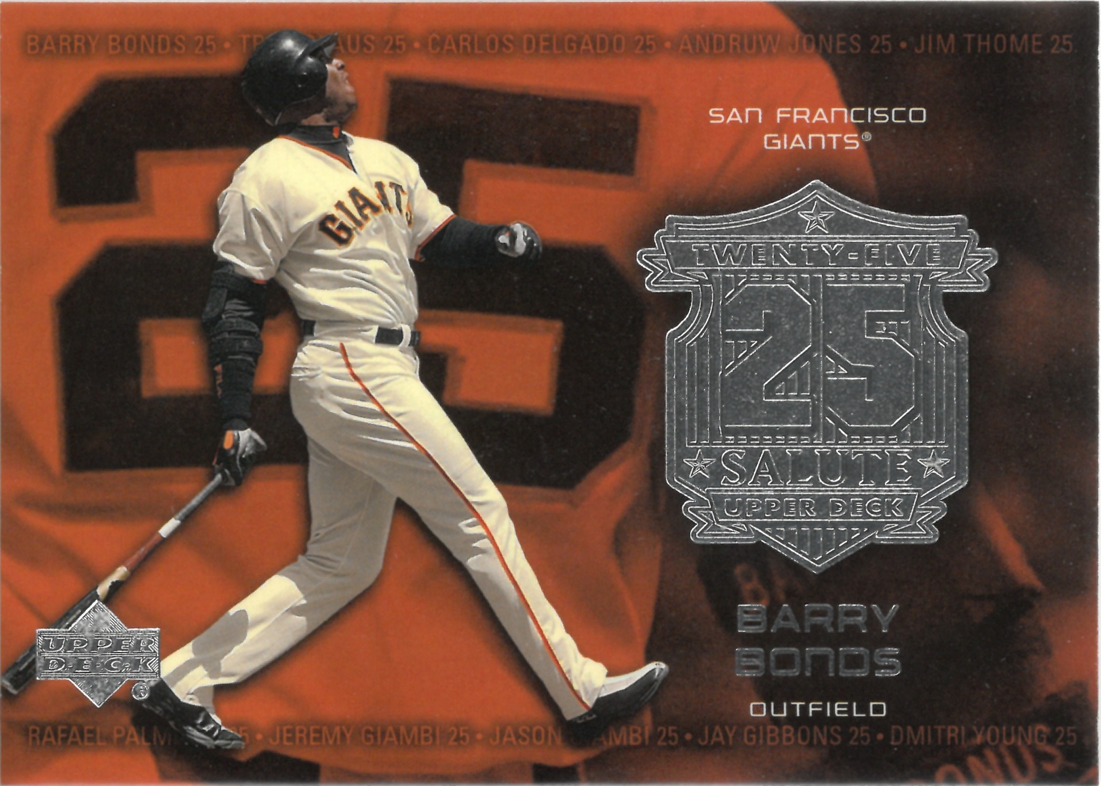 2003 Upper Deck "Barry Bonds" #S-1(バリー・ボンズ)
