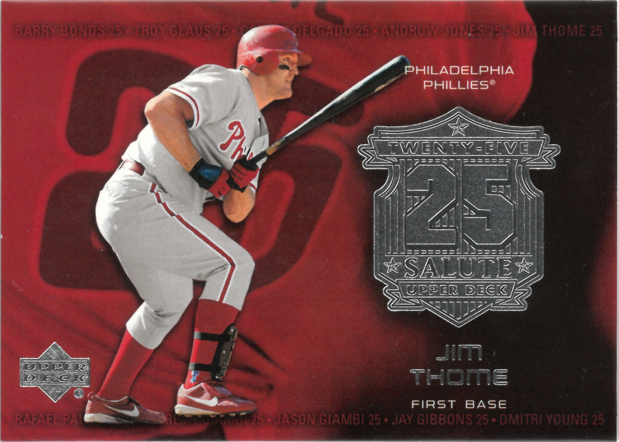 2003 Upper Deck "Jim Thome" #S-7(ジム・トーミ)