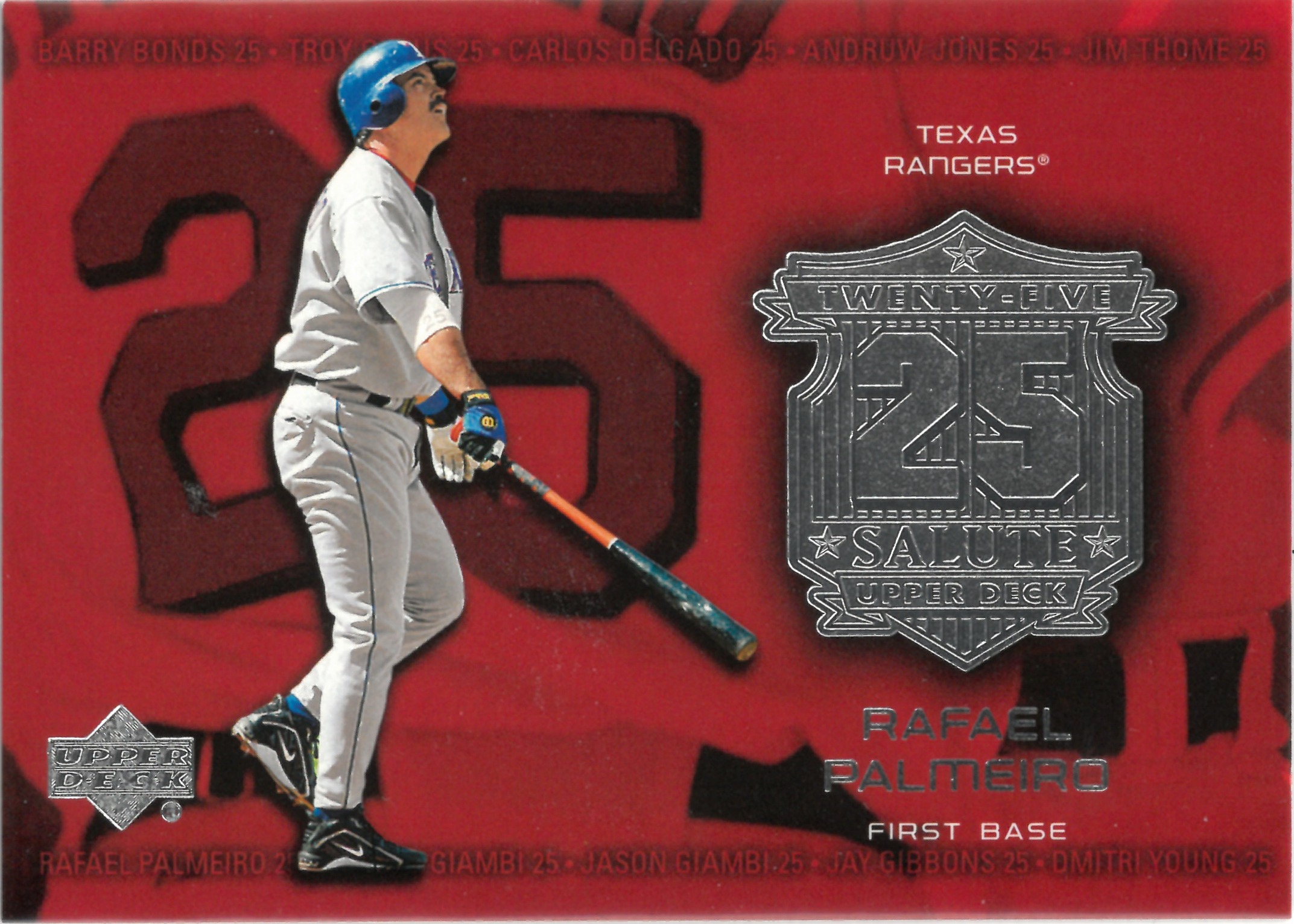 2003 Upper Deck "Rafael Palmeiro" #S-8(ラファエル・パルメイロ)