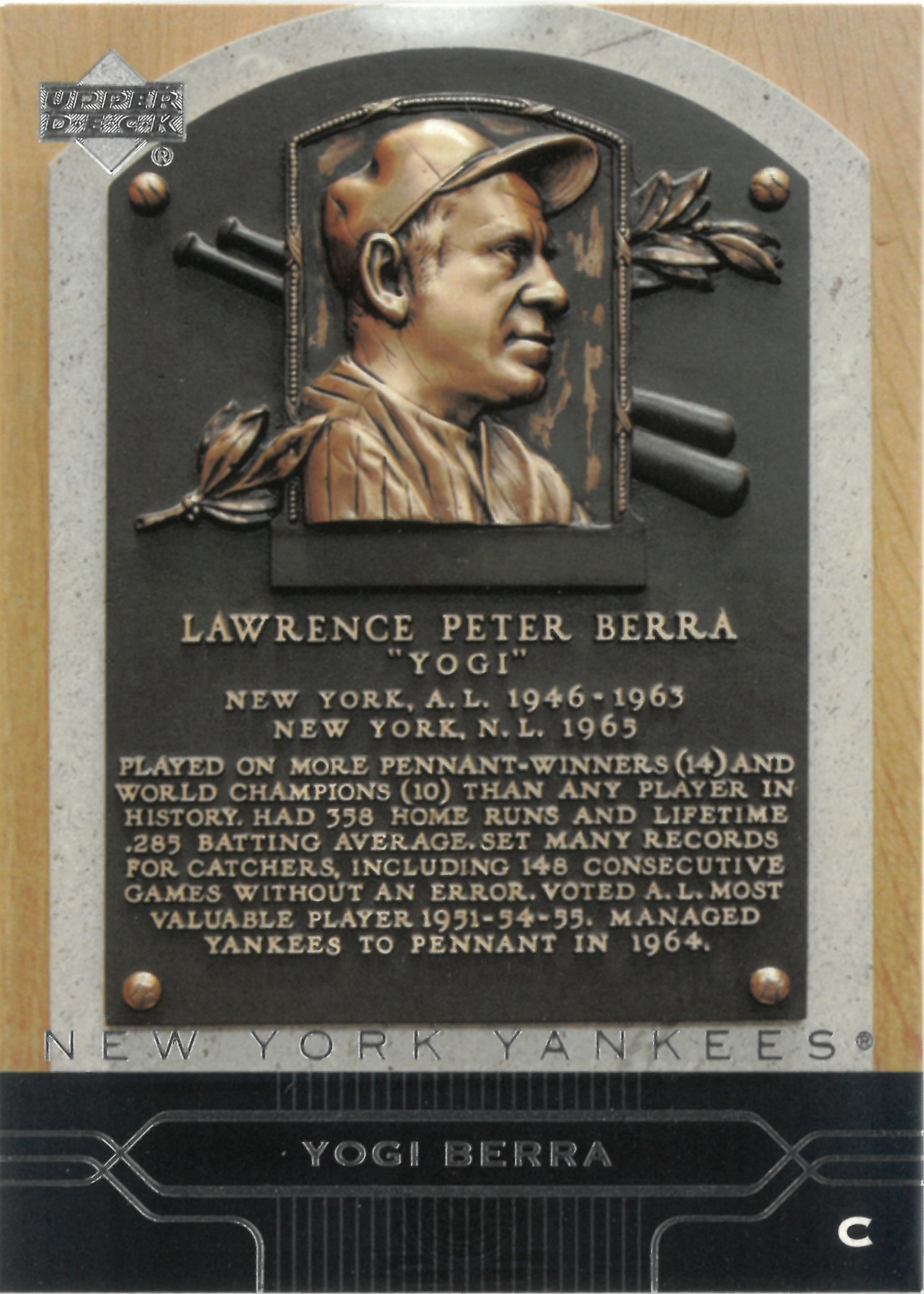 2004 Upper Deck "Yogi Berra" #SP-17(ヨギ・ベラ)