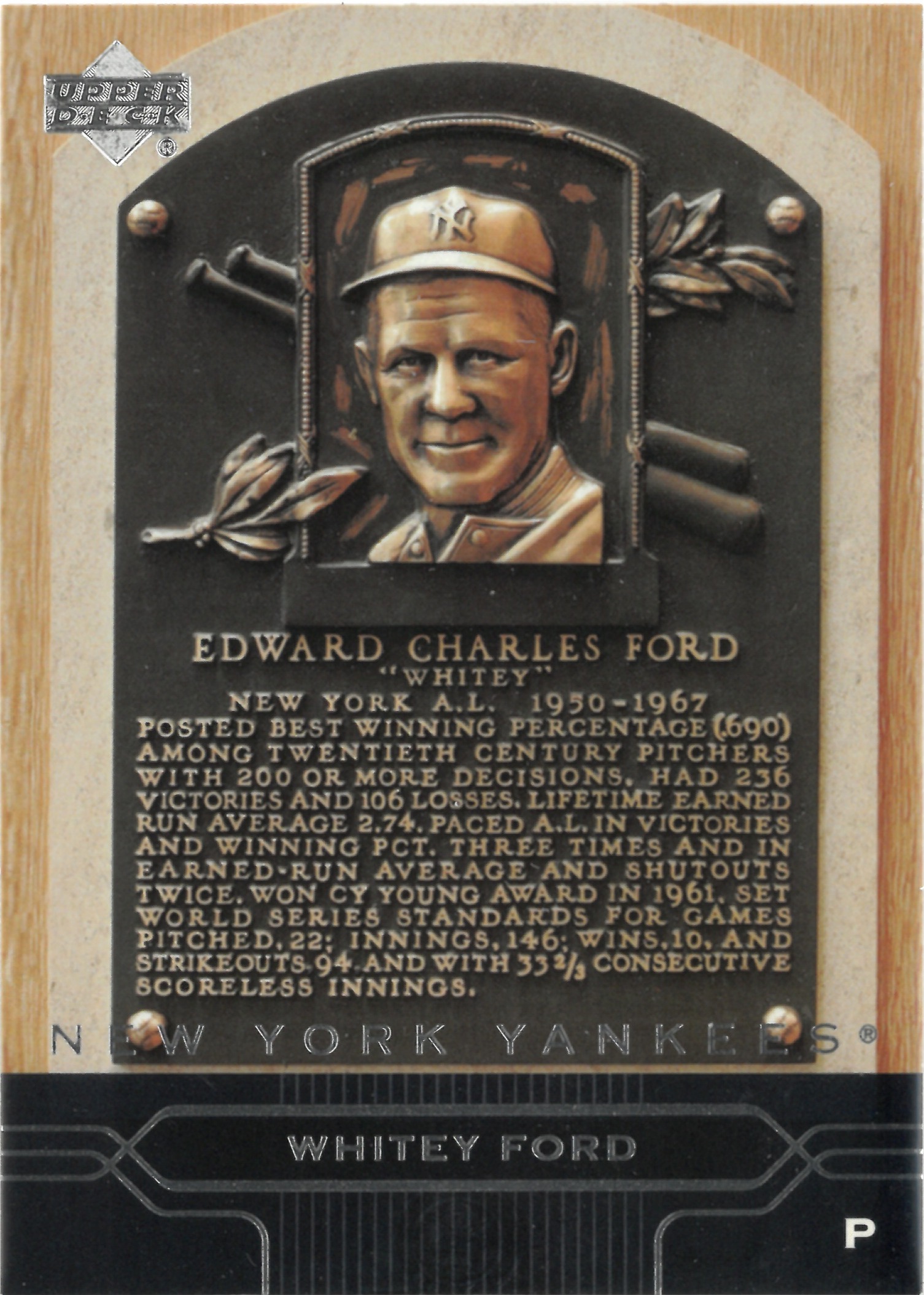 2004 Upper Deck "Whitey Ford" #SP-18(ホワイティー・フォード)